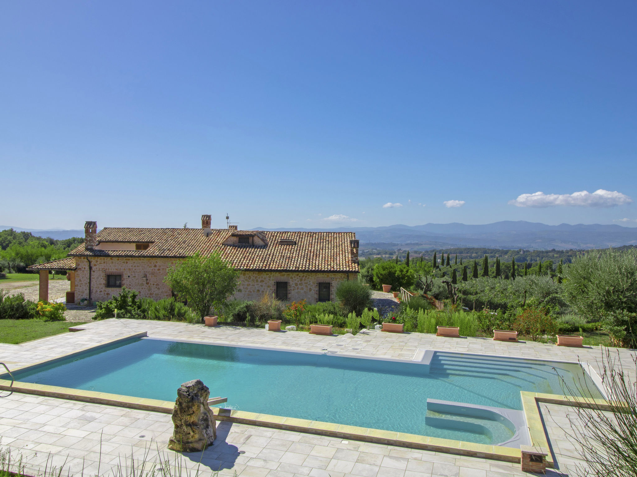 Villa Amerino Todi: Elegant 5-Bedroom Private Estate with Pool and Gardens in Historic Umbrian Countryside