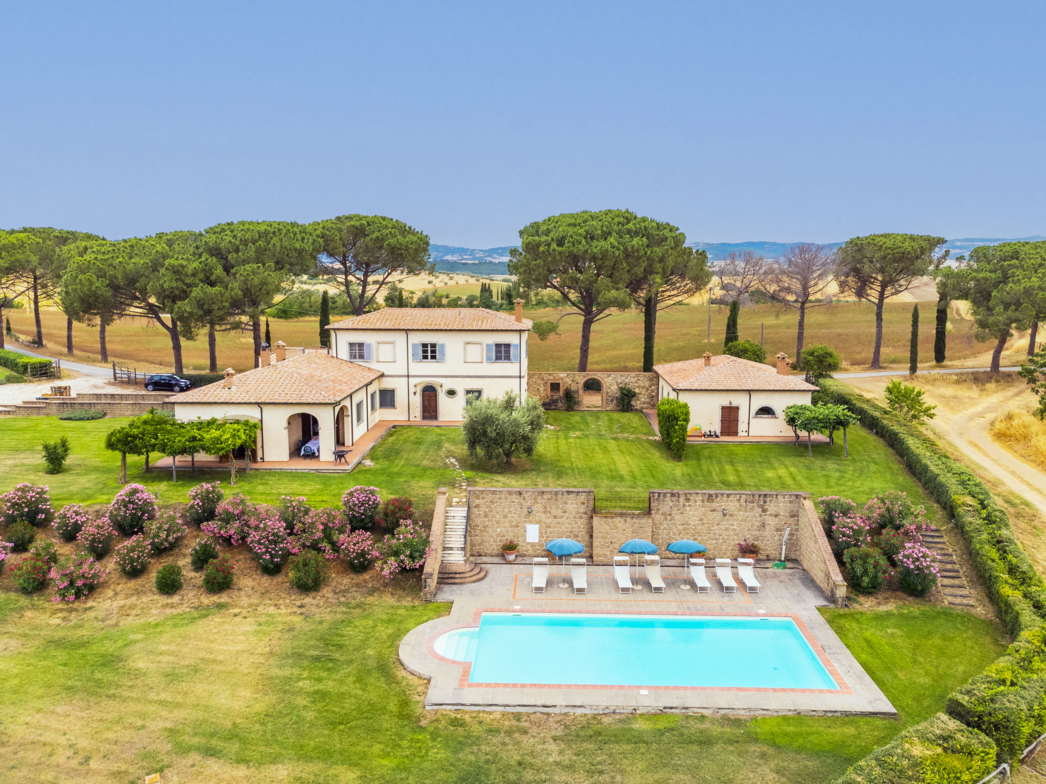 Villa Butteri Manciano: Historic 6-Bedroom Luxury Villa with Private Pool and Organic Farm Setting in Maremma Tuscany