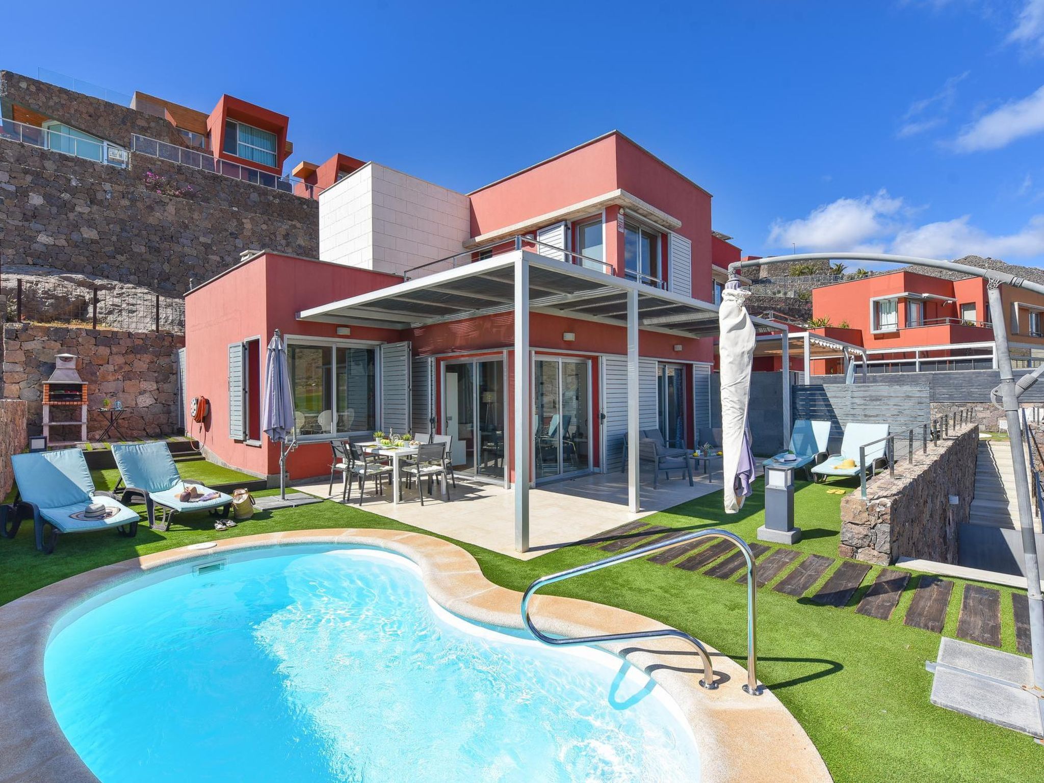 Villa Caldereta Maspalomas: Modern 2-Bedroom Holiday Villa with Private Pool and Garden Near Maspalomas Dunes