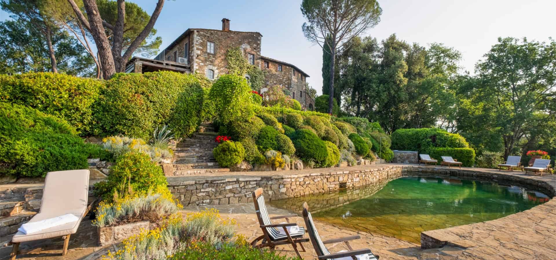 Villa Cipresso Greve: Spacious 9-Bedroom Luxury Villa with Pool and Tennis Court, Chianti