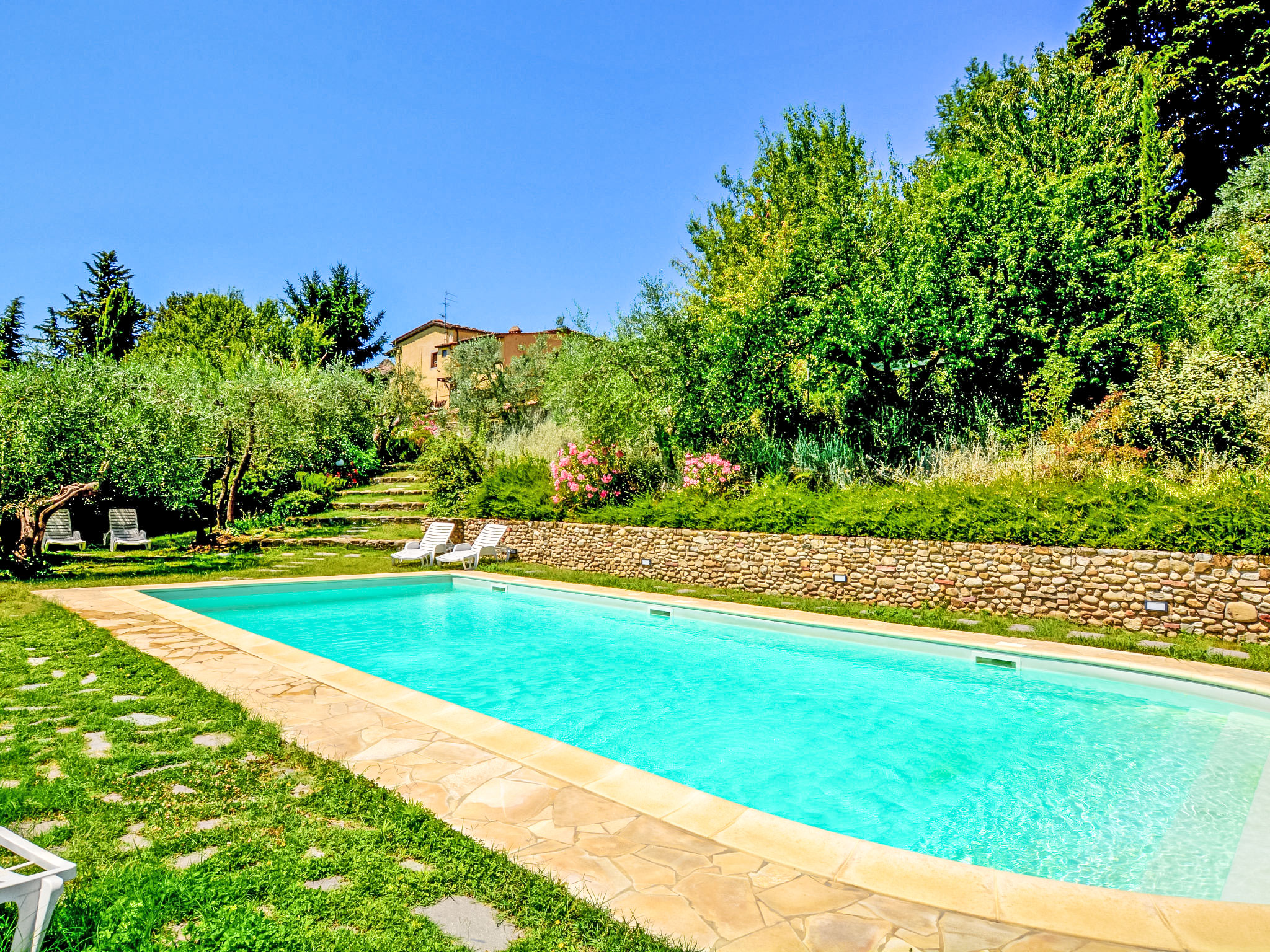 Villa Cypresso San Casciano: Historic 6-Bedroom Tuscan Estate with Private Pool in the Heart of Chianti Wine Country