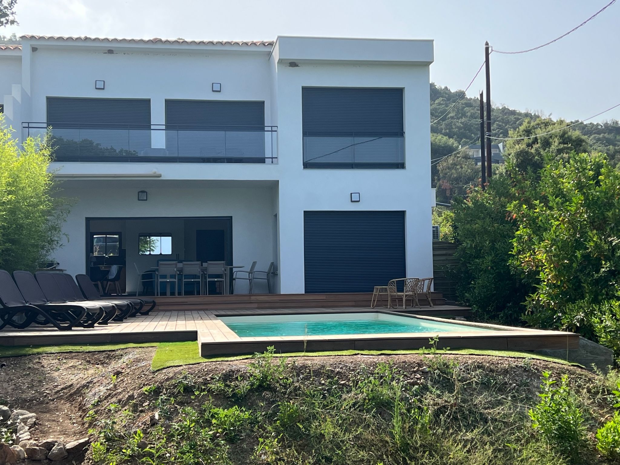 Villa Fiumorbu Solenzara: Contemporary 4-Bedroom Villa with Heated Pool and Sea Views Near Corsican Beaches