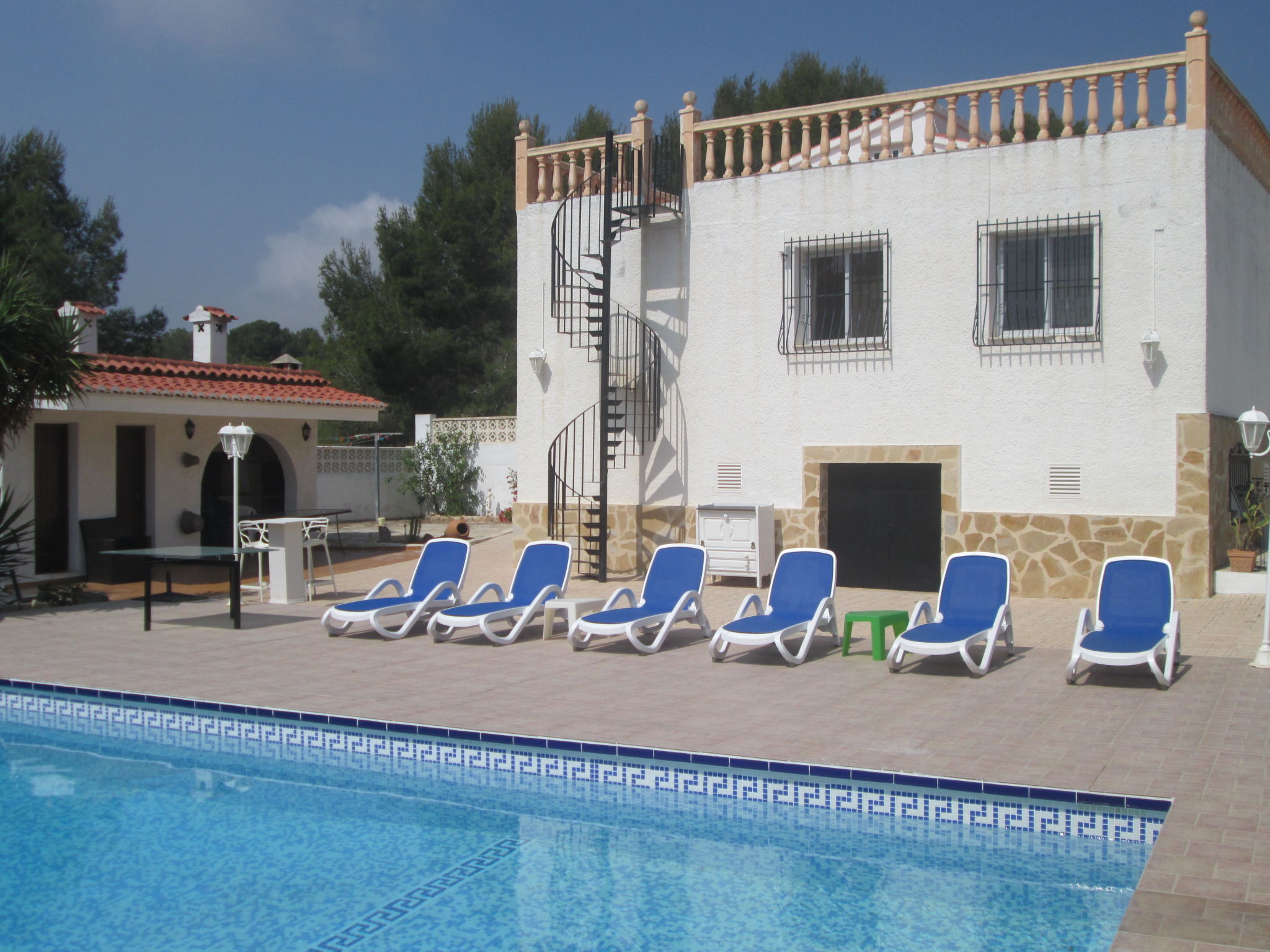 Villa Garduix Calpe: Spacious 6-Bedroom Mountain View Villa with Private Pool and Tennis Court in Garduix Spain