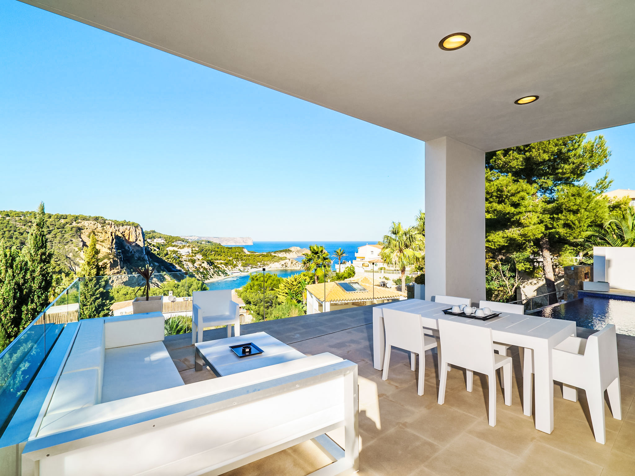 Villa Granadella Jávea: Stunning 3-Bedroom Modern Villa with Private Pool and Sea Views in Costa Blanca Spain