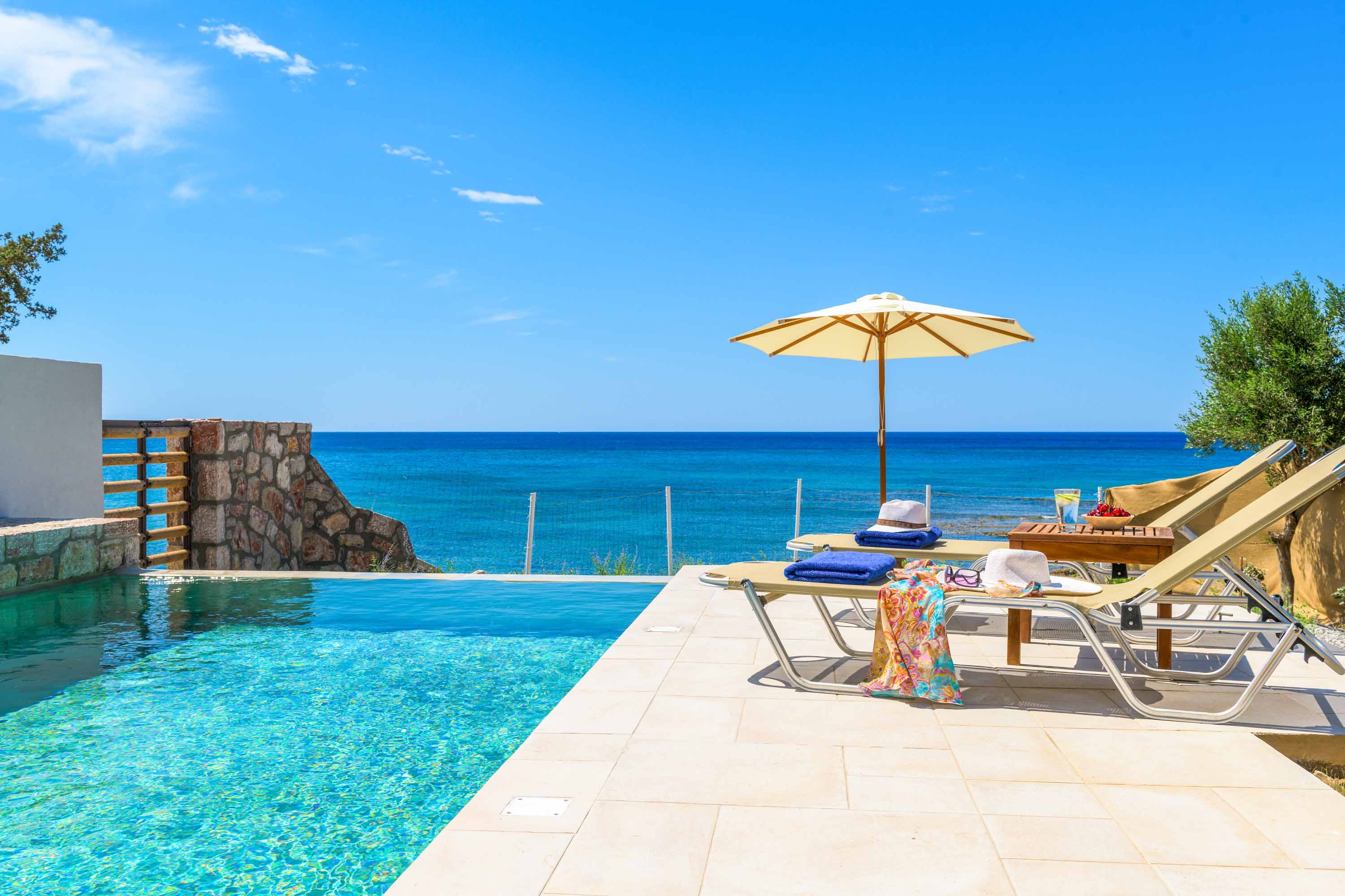 Villa Lardas Lardos: Charming 1-Bedroom Apartment with Private Pool and Sea Views, Lardos Rhodes
