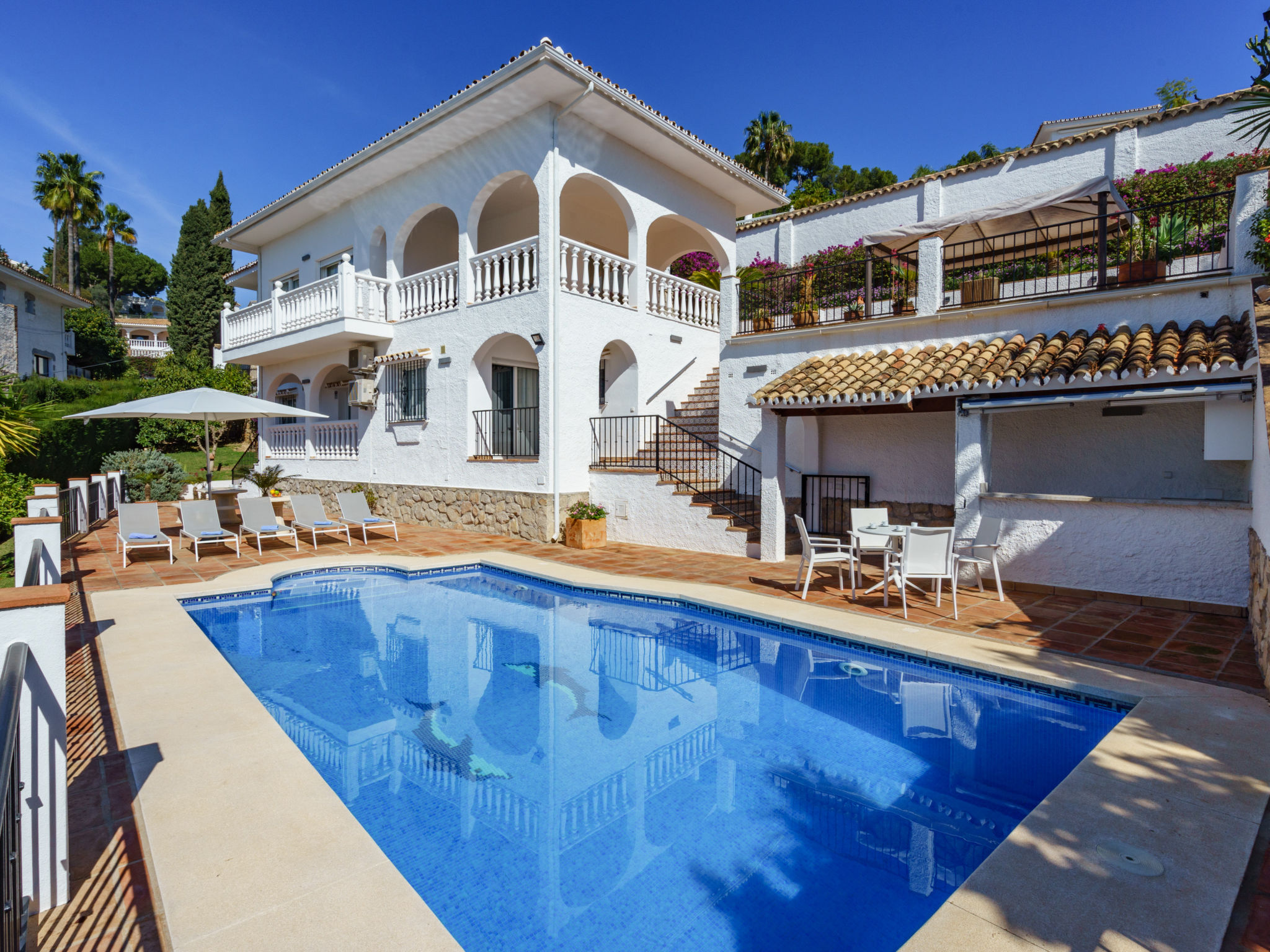 Villa Levante Mijas Mijas Costa: Stunning Four-Bedroom Family Villa with Private Pool and Mountain Views in Mijas Costa