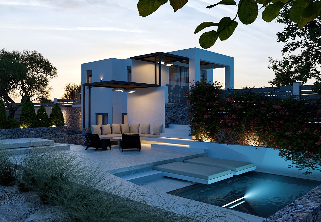 Villa Meltemi Agia Galini: Elegant 5-Bedroom Villa with Seaview and Pool, Crete