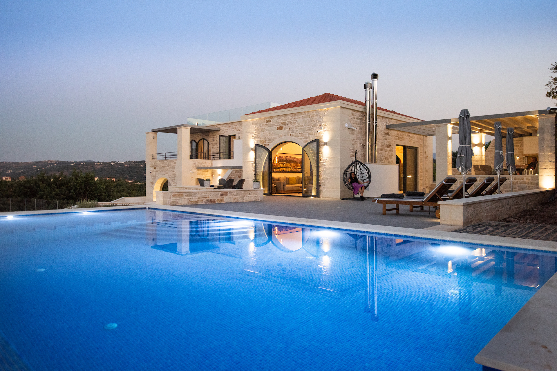 Villa Meltemi Kera: Luxury 3-Bedroom Apartment with Seaview and Pool, Crete