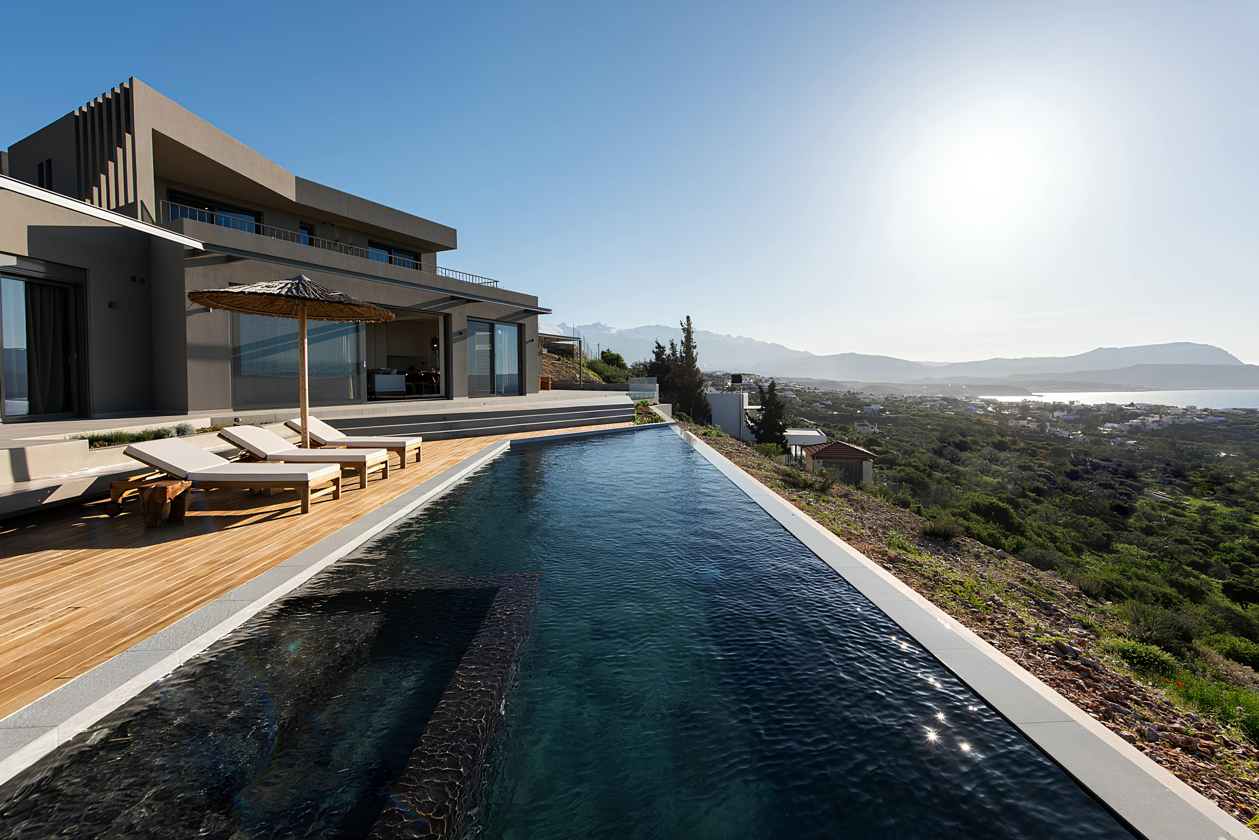 Villa Meltemi Kokkino Kokkino Chorio 6: Luxury 3-Bedroom Villa with Infinity Pool, Kokkino Chorio Crete