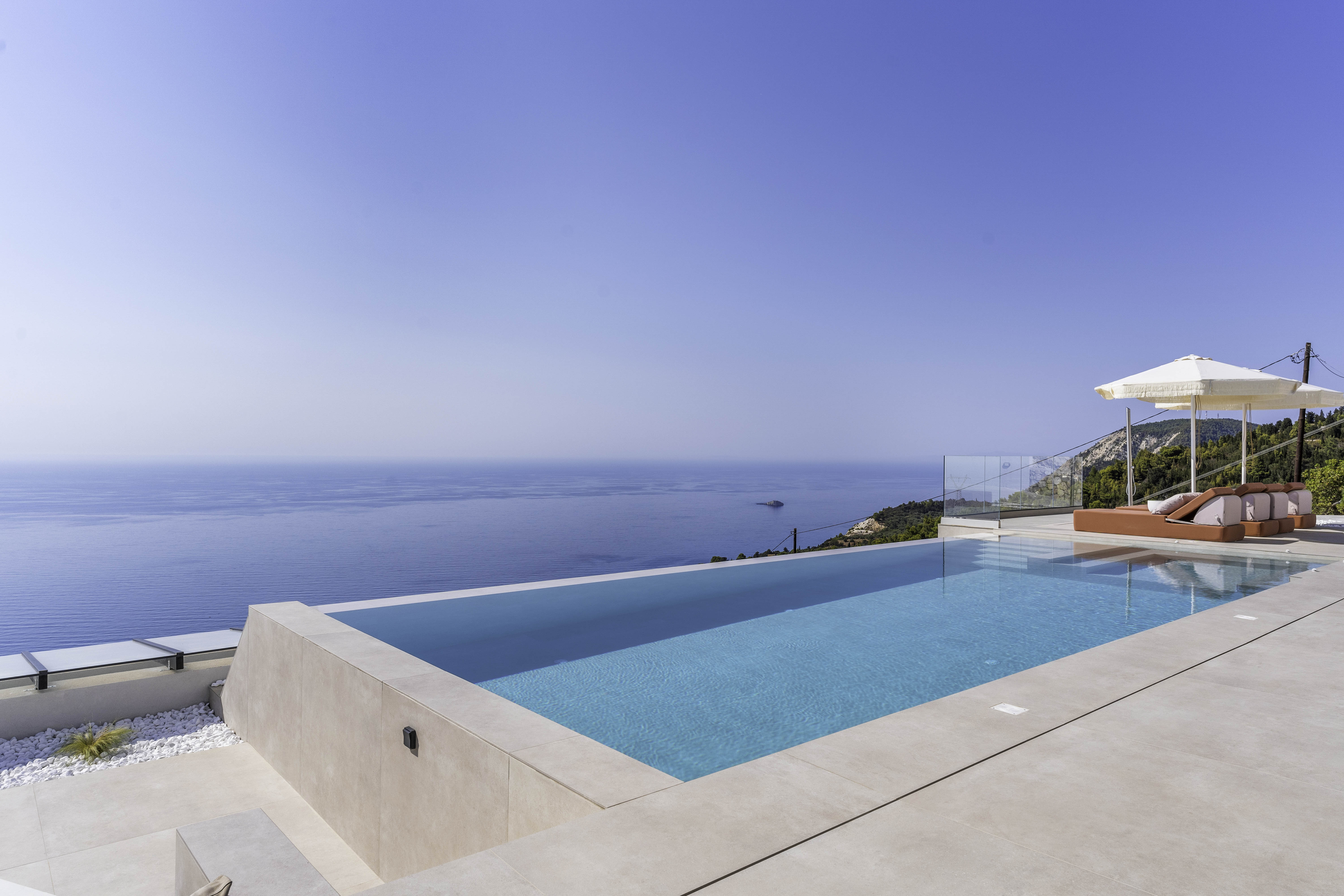 Villa Meltemi Lefkada Lefkada: Luxury 3-Bedroom Villa with Infinity Pool and Sea Views, Lefkada