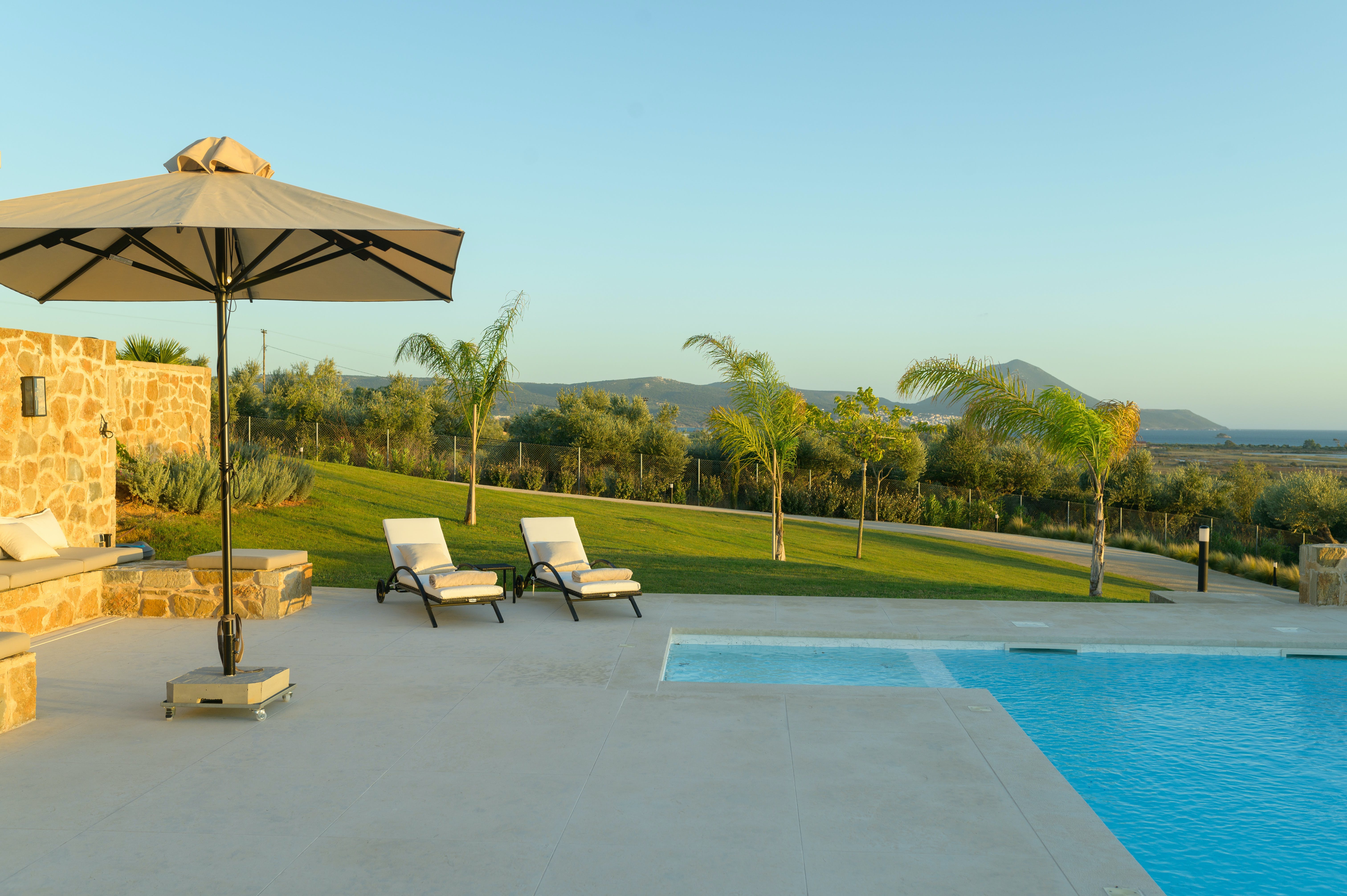 Villa Meltemi Messenia The Peloponnese 3: Luxury 4-Bedroom Villa with Seaview and Pool, Messenia