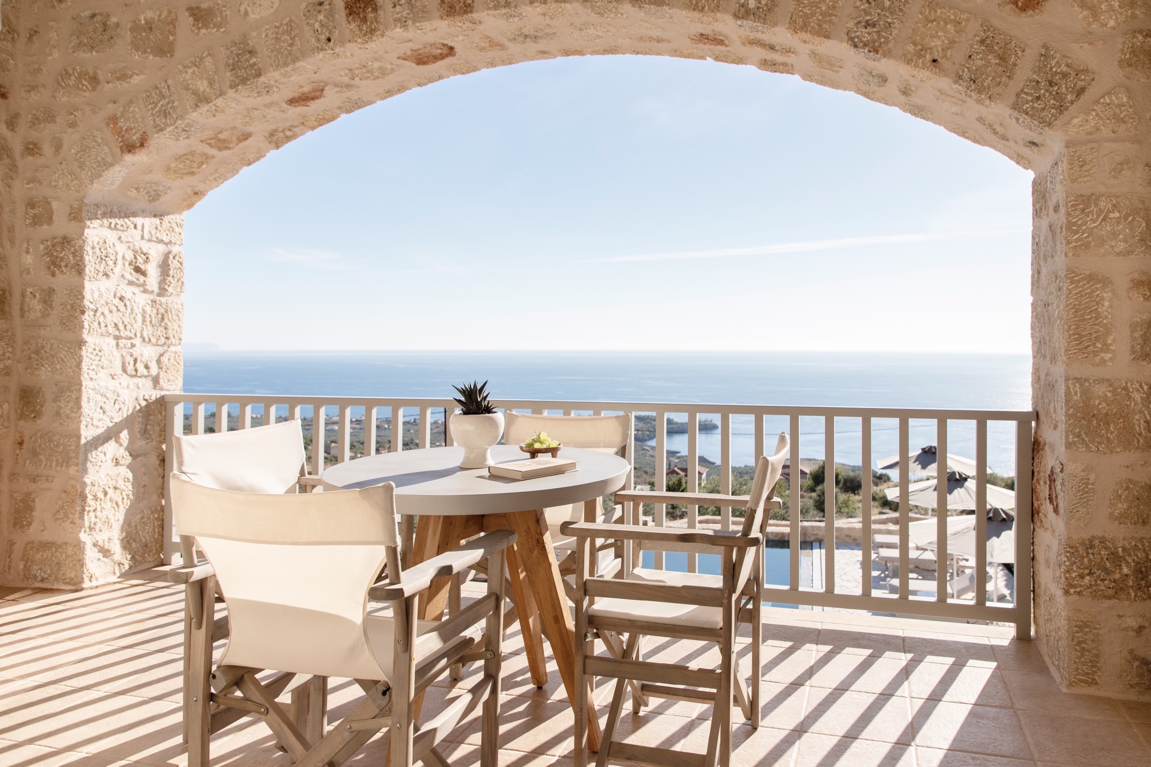 Villa Meltemi Neochori The Peloponnese: Stylish 2-Bedroom Apartment with Sea Views and Pool, Messenia