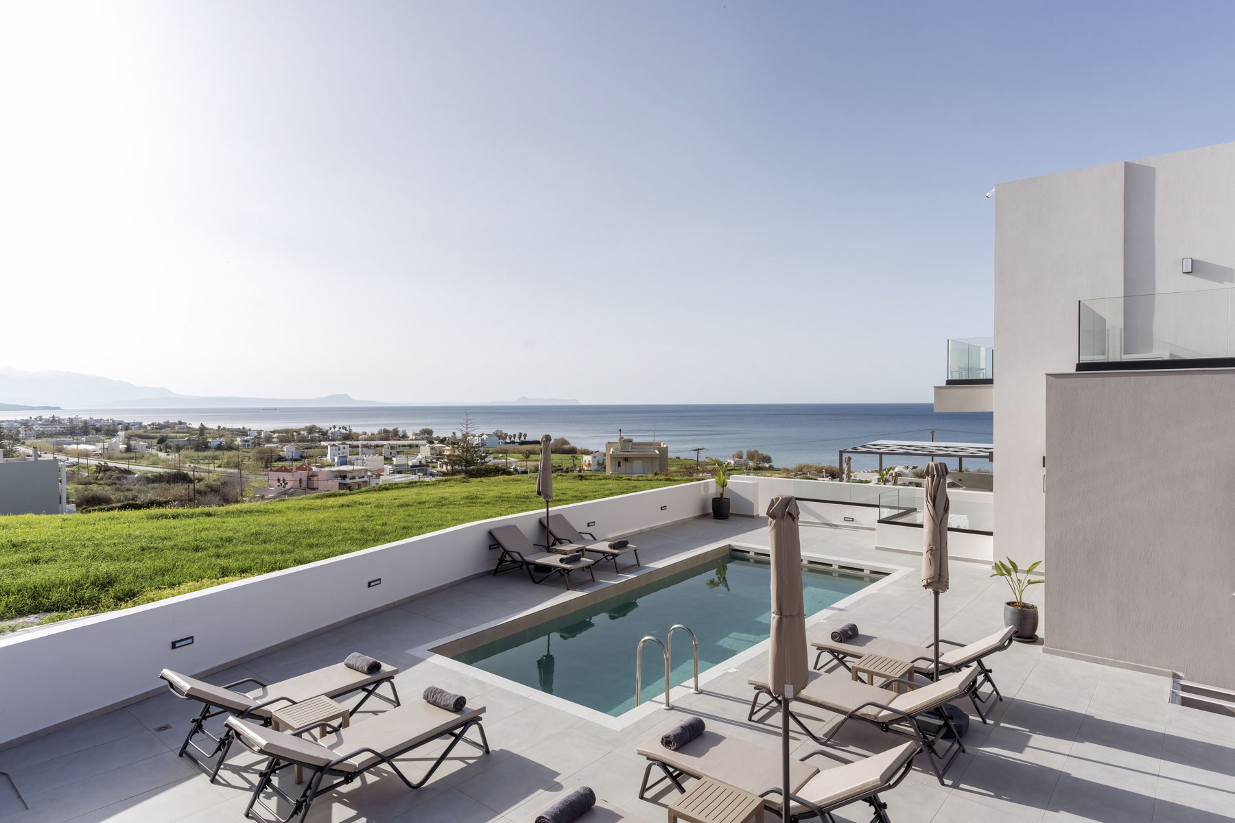 Villa Meltemi Rethymno Rethymno 4: Spacious 10-Bedroom Villa with Sea Views and Pool, Rethymno