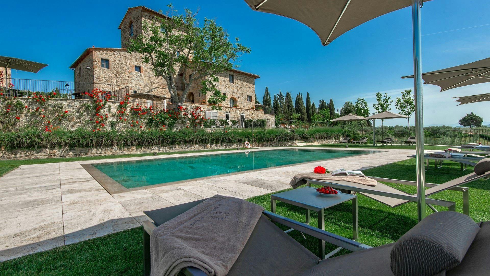 Villa Montefioralle Chianti Chianti: Luxury 8-Bedroom Villa with Hot Tub and Sauna, Chianti