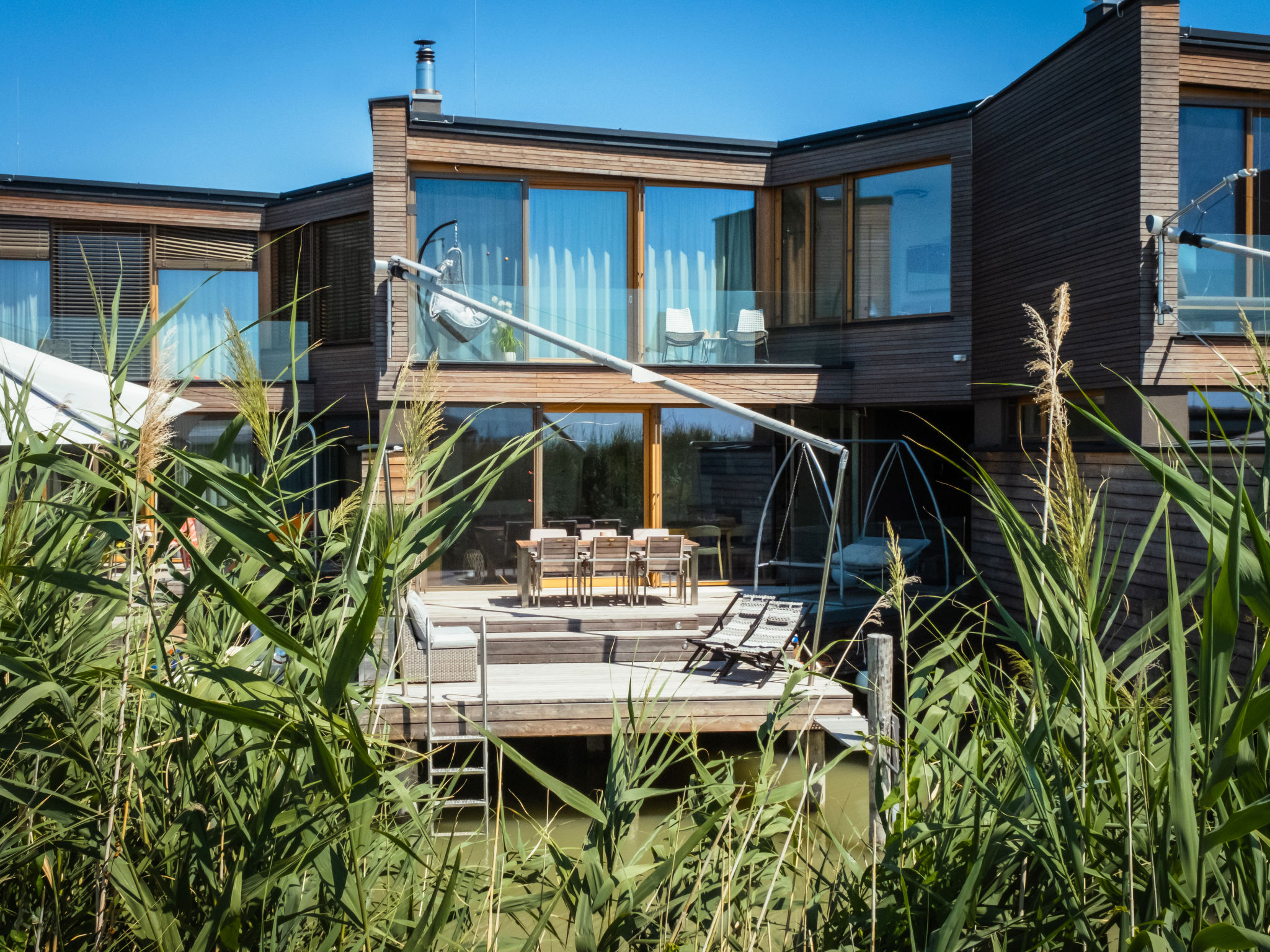 Villa Pannonia Neusiedl: Contemporary 3-Bedroom Residence with Private Lake Access and Sauna in Austria