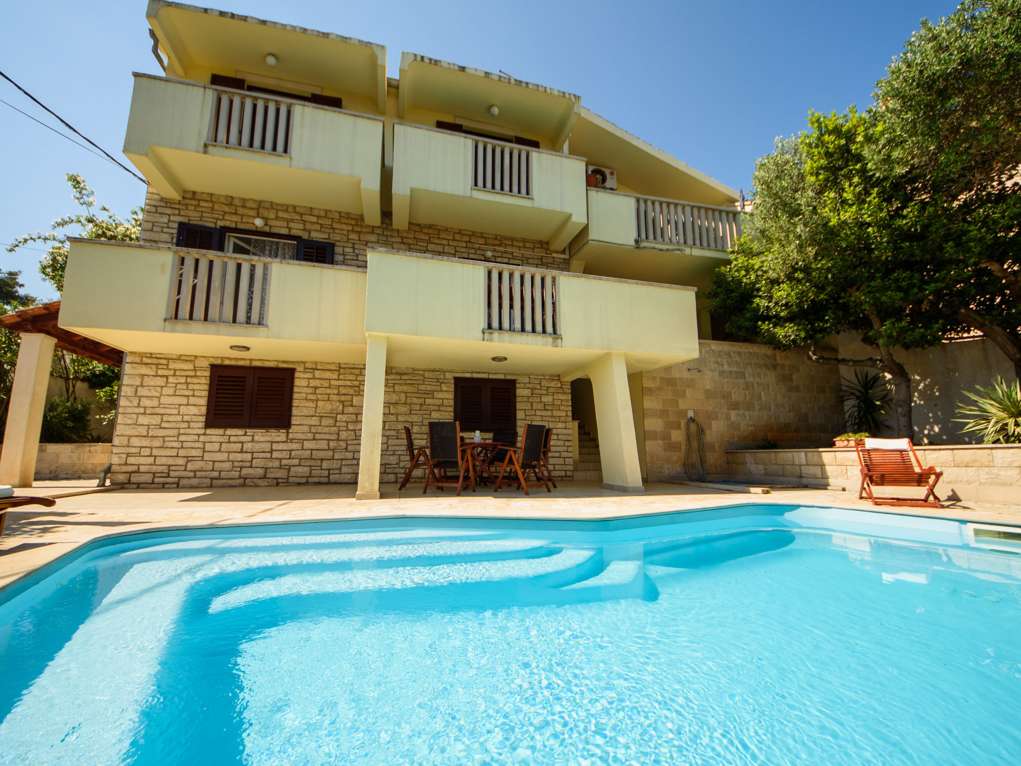 Villa Postira Brač: Spacious 5-Bedroom Villa with Heated Pool and Stunning Sea Views in Supetar Croatia