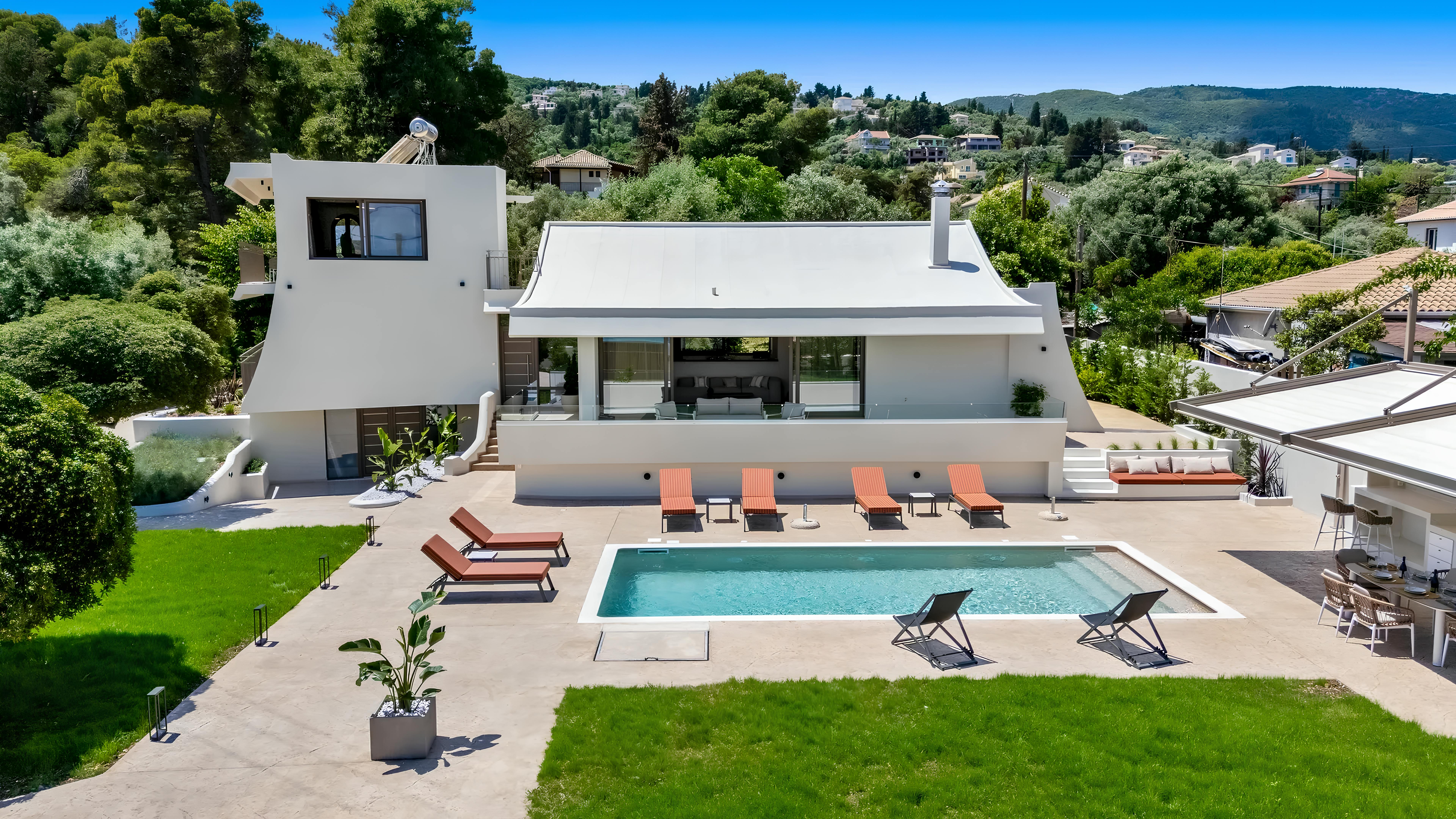 Villa Prassos Lygia: Luxury 3-Bedroom Villa Rental with Private Pool and Sea Views, Lefkada