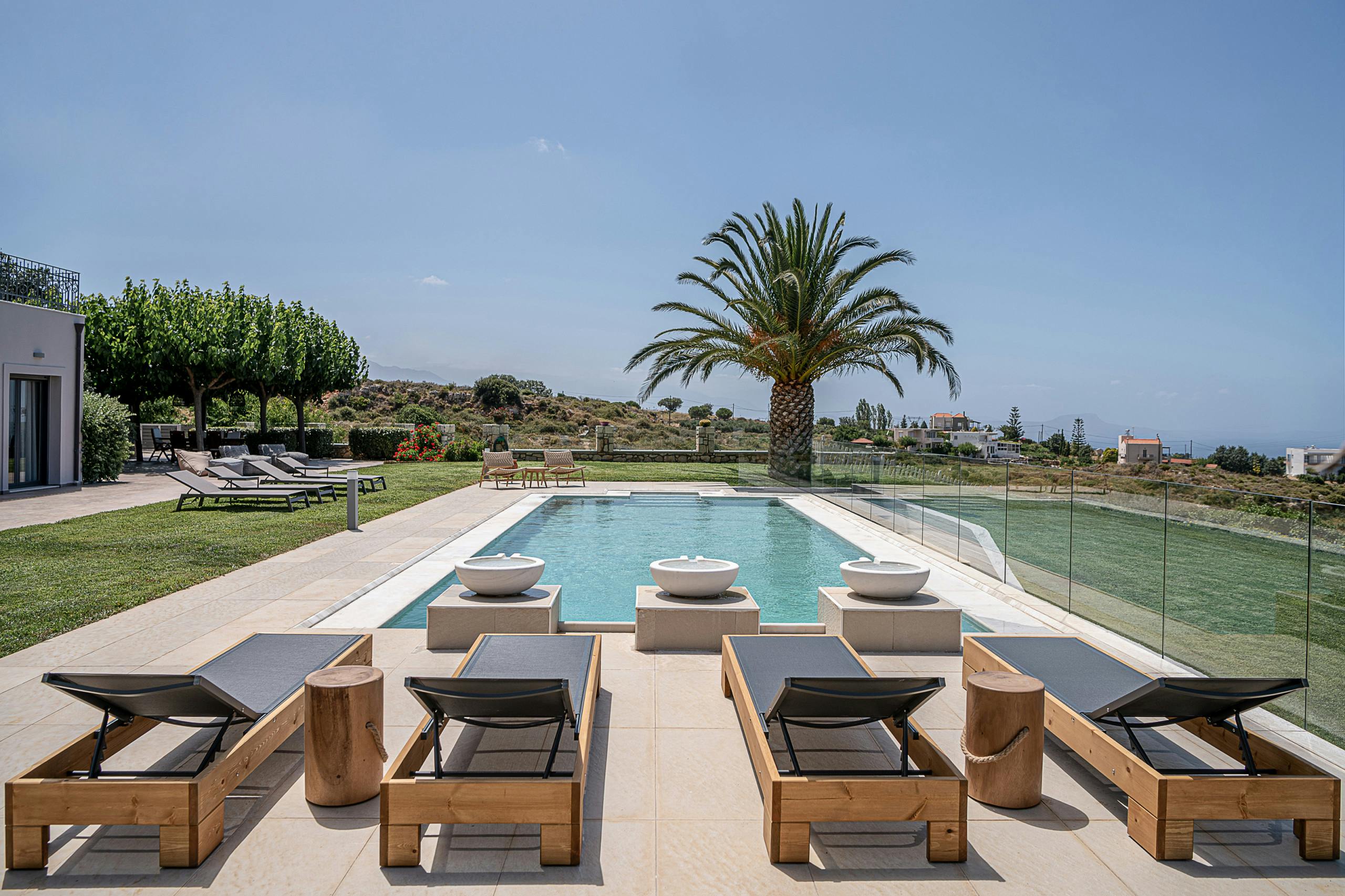 Villa Prinos Rethymnon: Elegant 8-Bedroom Apartment with Sea View and Pool, Rethymnon