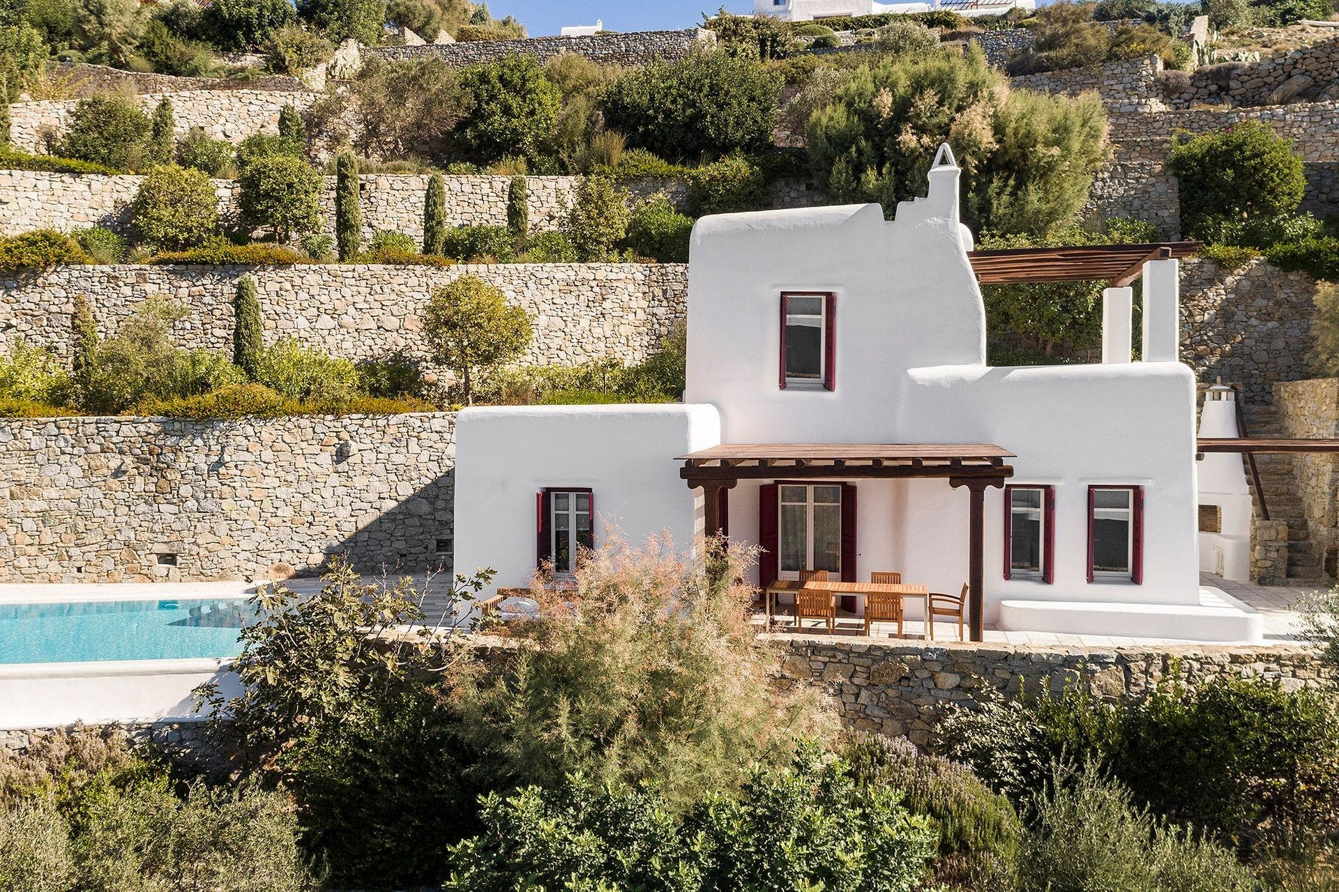 Villa Psarou Cyclade: Luxury 3-Bedroom Apartment with Infinity Pool, Psarou Mykonos
