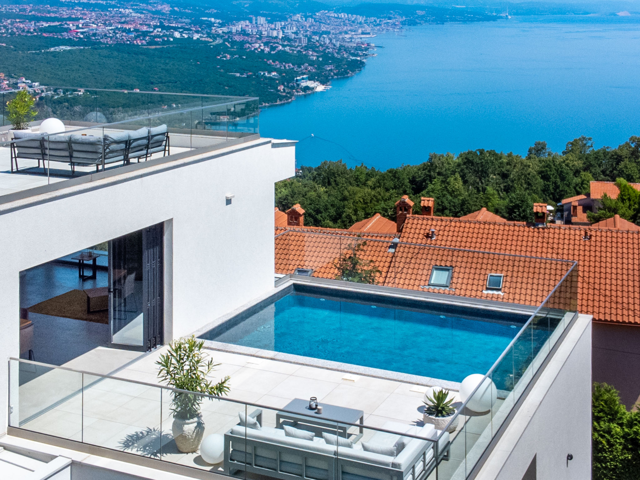 Villa Sljeme Opatija: Stunning 4-Bedroom Modern Villa with Private Pool and Panoramic Sea Views in Croatian Riviera