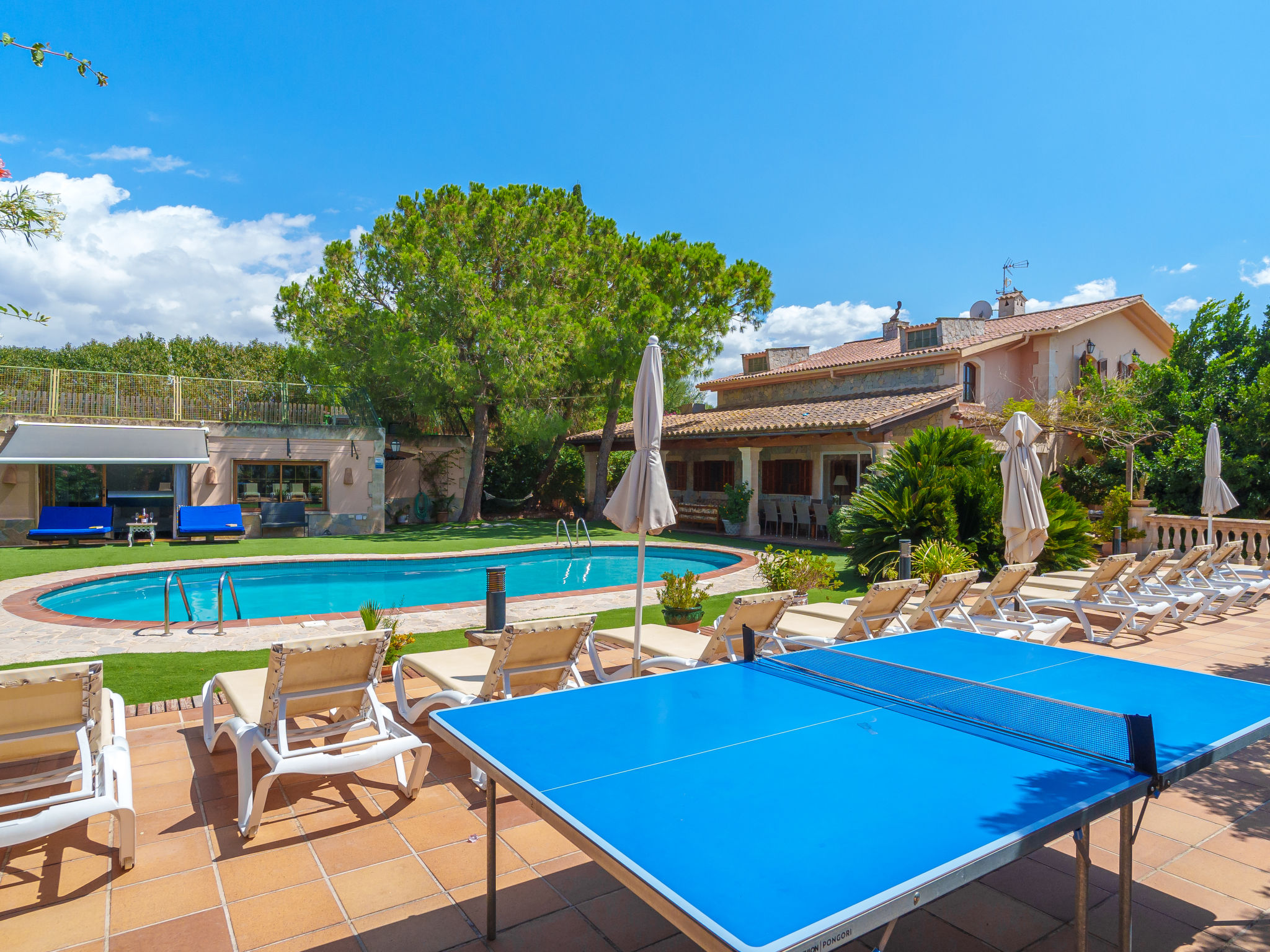 Villa Sobrassada Muro: Spacious 8-Bedroom Villa with Private Pool and Bicycle Facilities for Groups of 16 in Central Muro Spain
