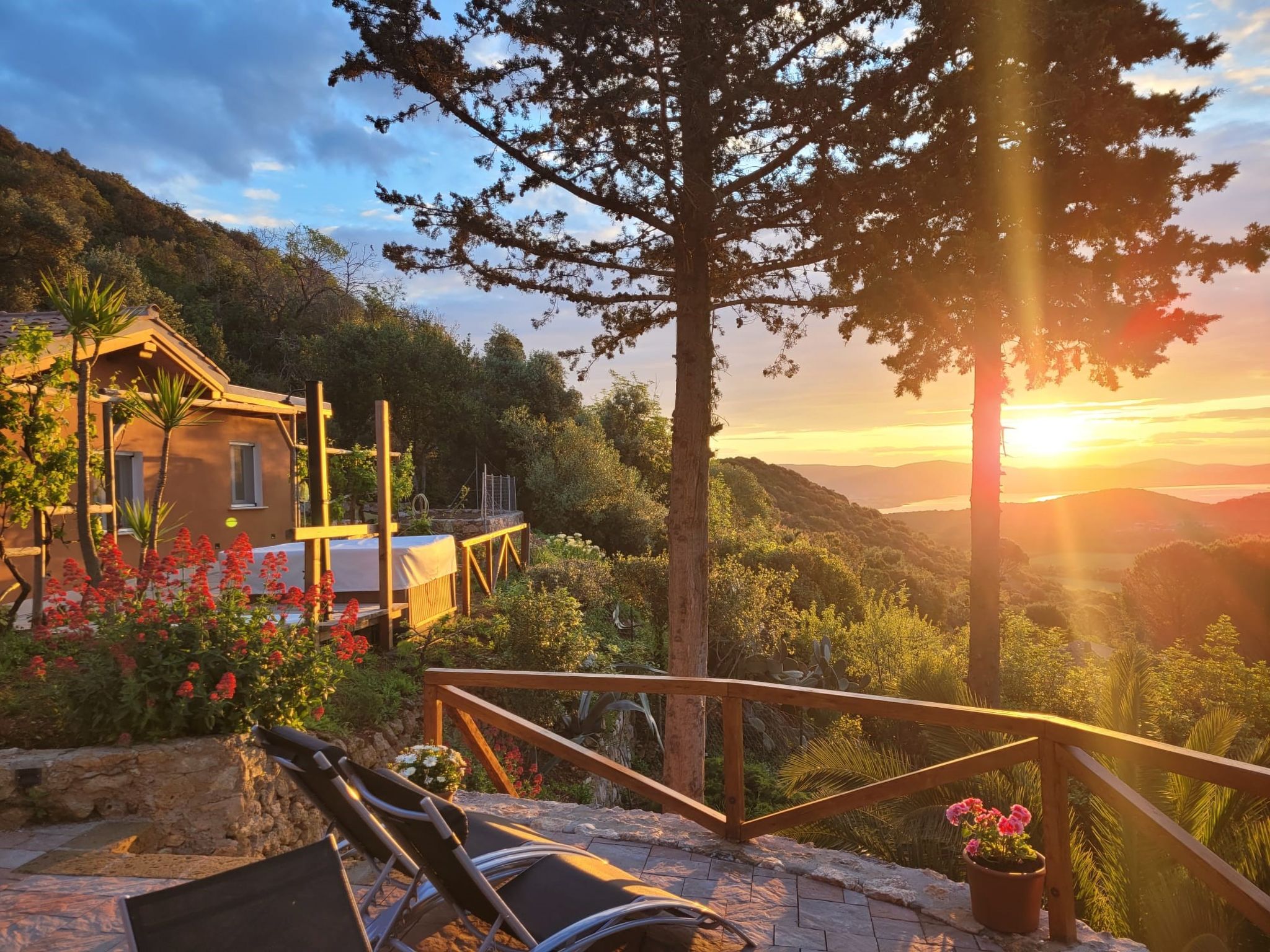 Villa Tombolo Argentario: Elegant 3-Bedroom Villa with Hot Tub and Lagoon Views in Tuscany Italy