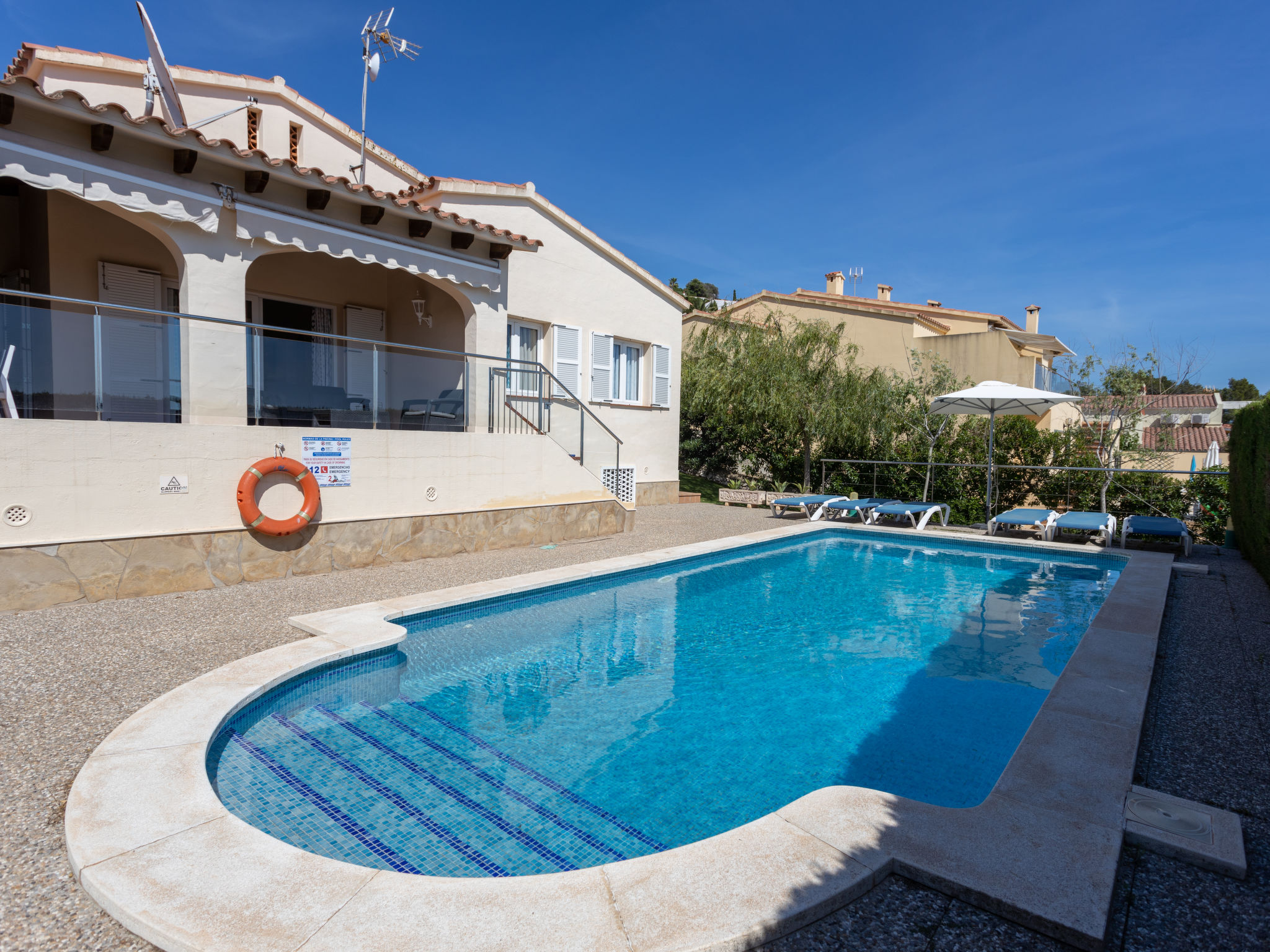 Villa Tramuntana Son Bou: Exclusive 3-Bedroom Villa with Private Pool and Sea Views in Menorca Spain