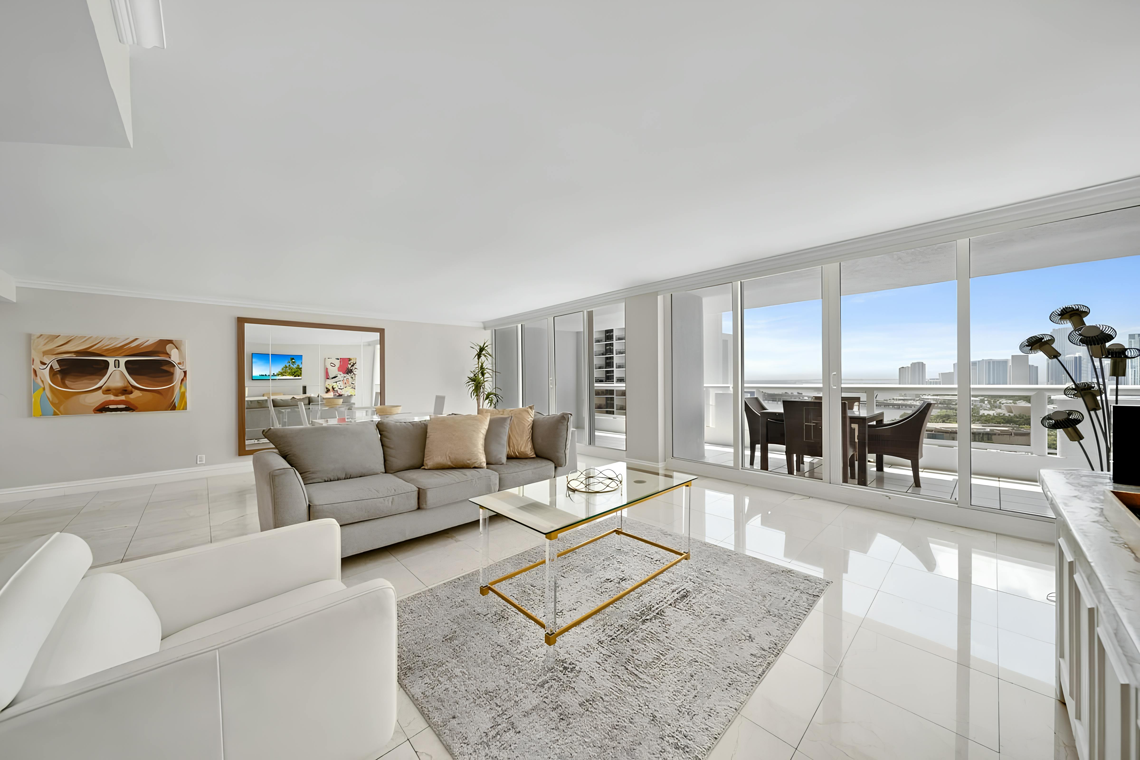 Apartment Brickell Miami: Stylish 2-Bedroom Apartment with Hot Tub and Seaview, Downtown Miami