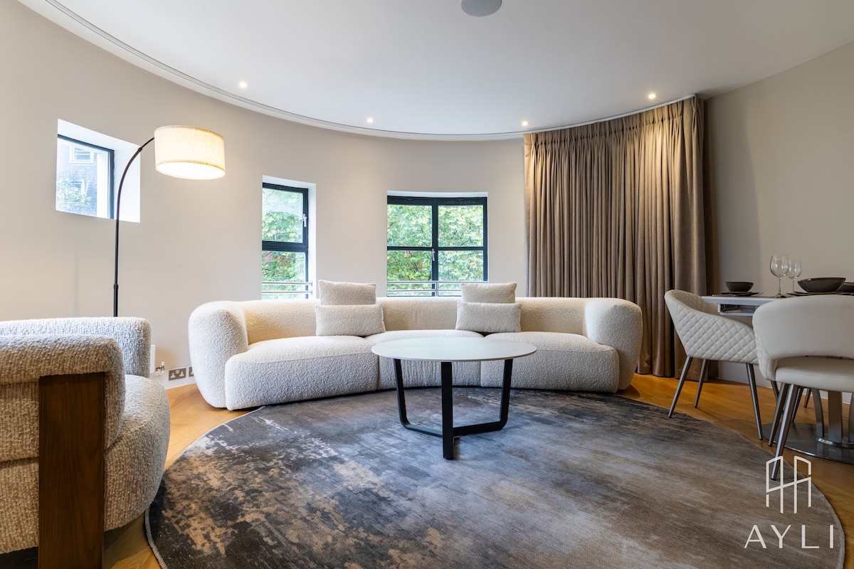 House Gloaming Abingdon Kensington: Luxury 2-Bedroom Apartment with Air Conditioning in Kensington, London