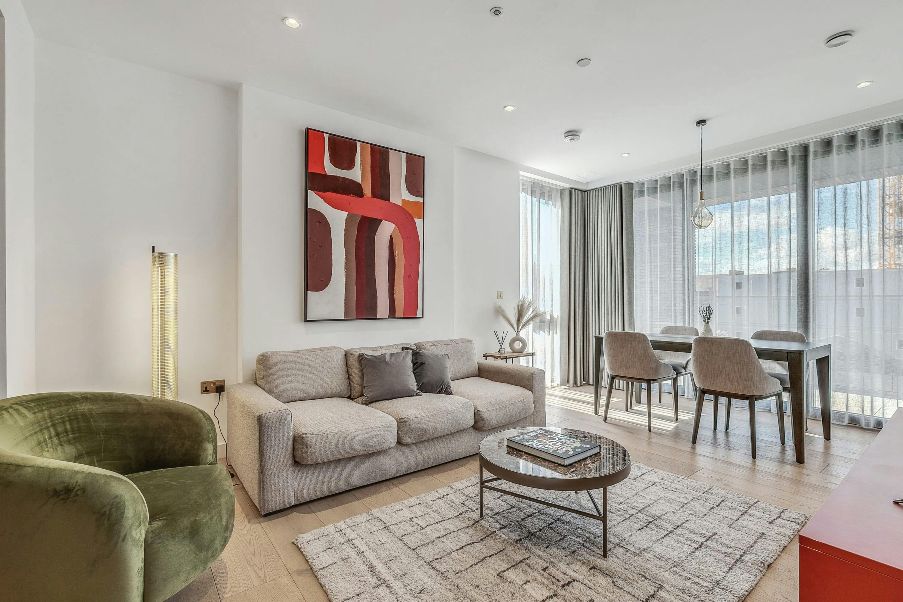 Apartment Regent Kingscross: Luxury 2-Bedroom Apartment with Gym and Roof Terrace, Kings Cross London