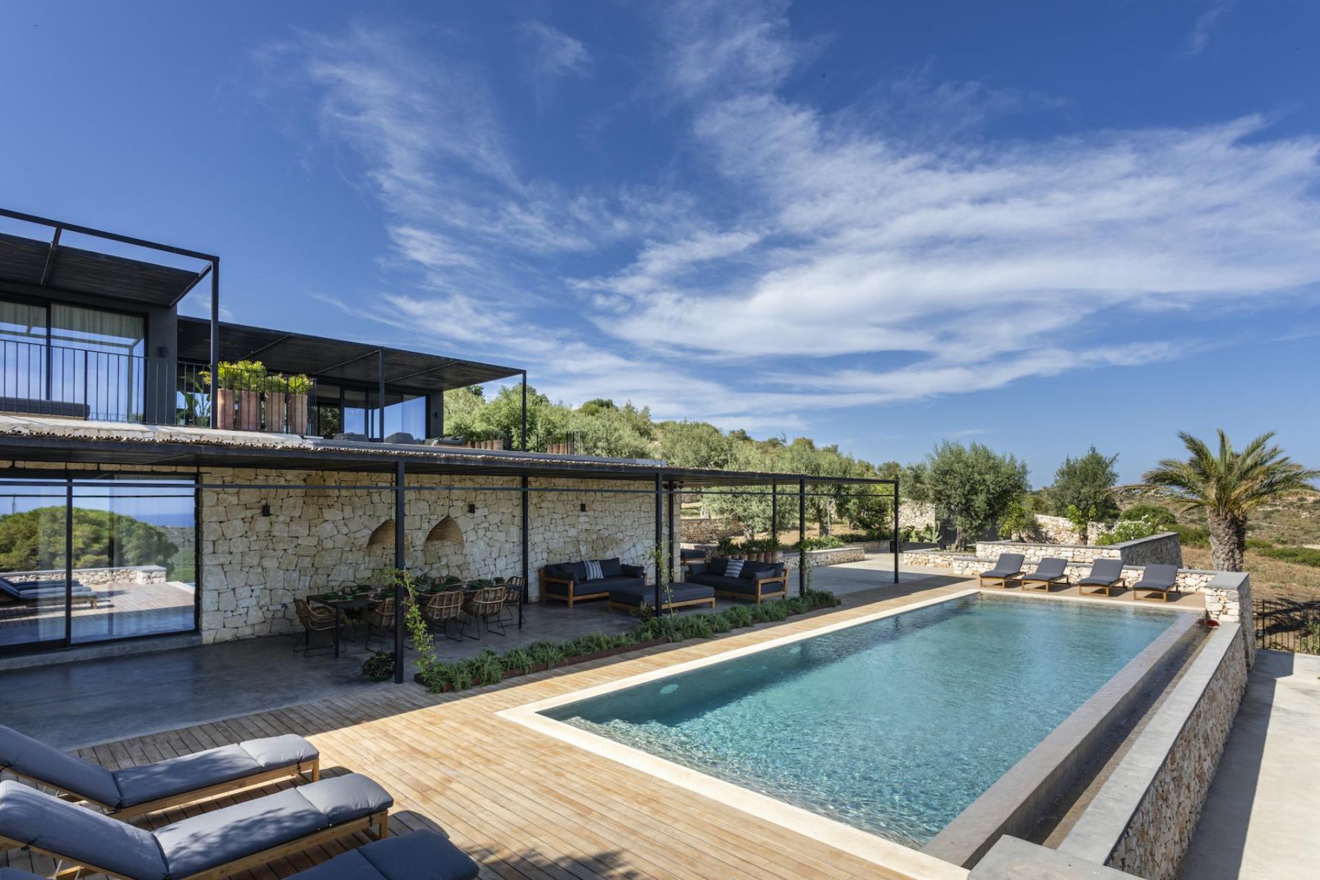 Villa Alba Buccheri Val di Noto: Luxury 4-Bedroom Apartment with Seaview and Pool, Sicily