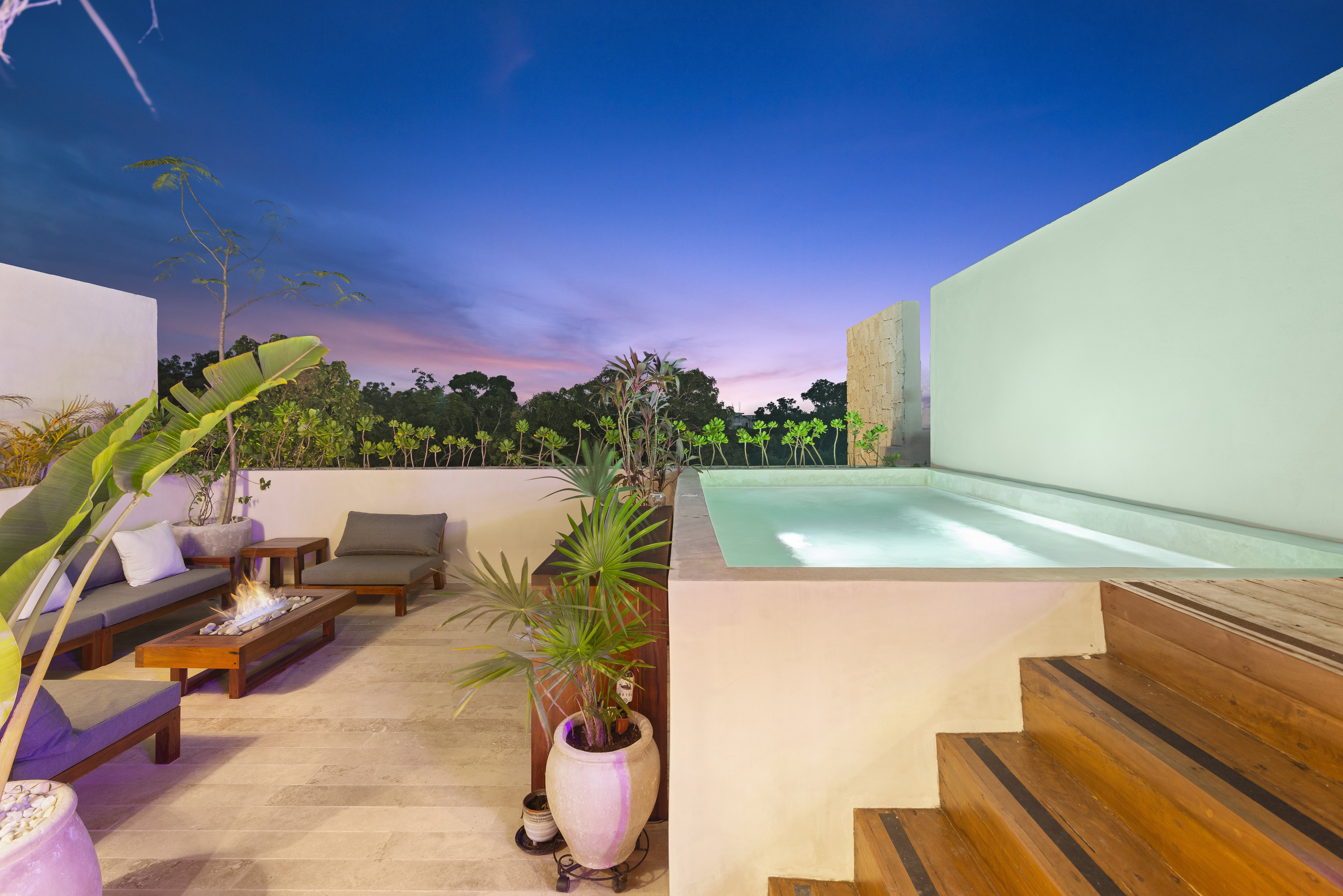 Villa Alborada Kantenah Tulum: Spacious 3-Bedroom Penthouse Rental with Private Plunge Pool and Sea Views, Tulum