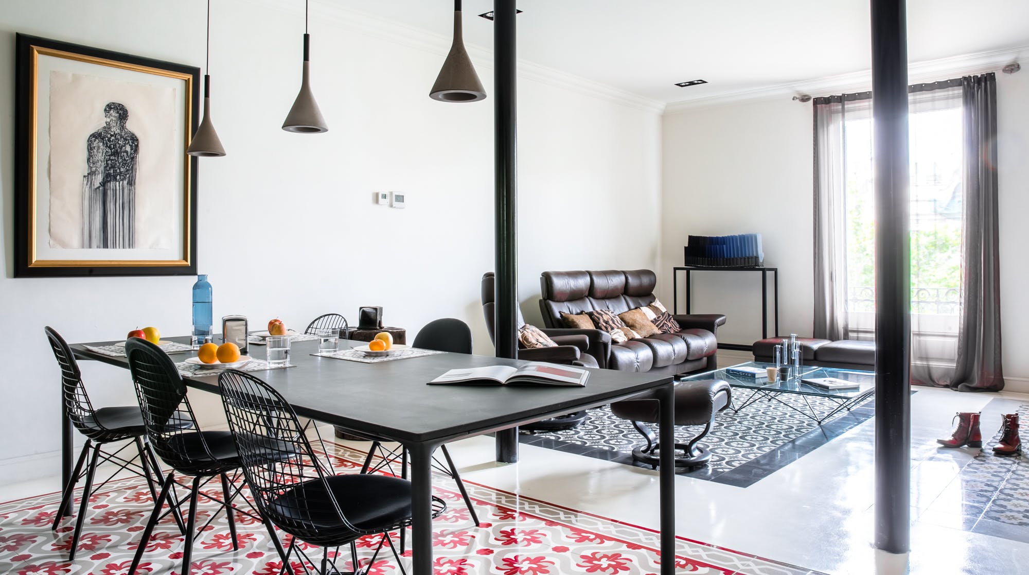 Casa Eixample Còrsega: Stylish 3-Bedroom Apartment with Sea Views, Air-Con, Eixample Barcelona