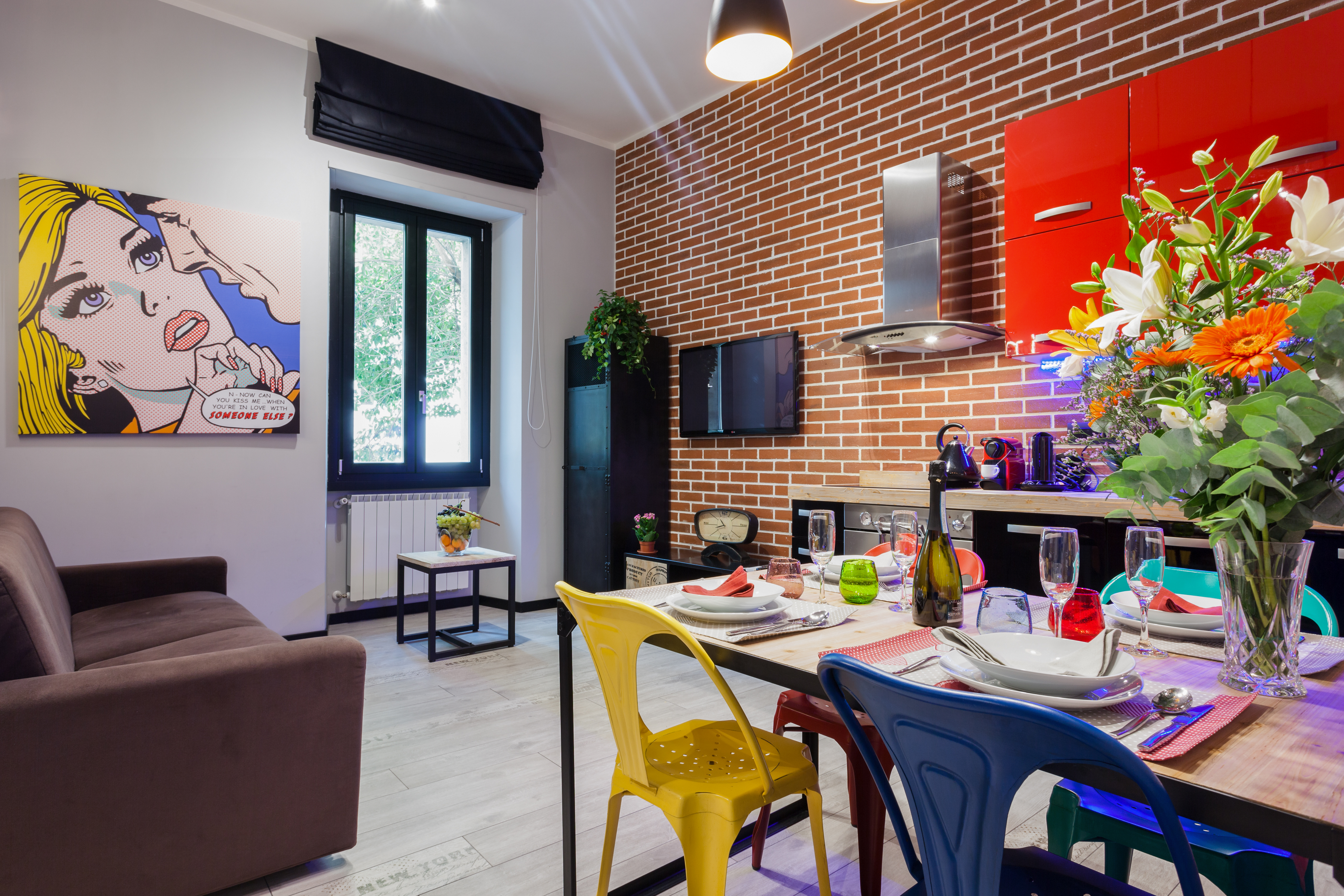 Casa Nomentana Flaminio: Spacious 3-Bedroom Apartment Rental with Air-Con and Workspace, Flaminio Rome