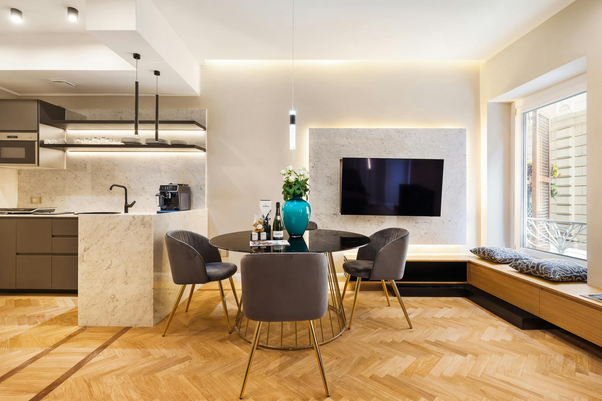 Casa Ripetta Roma: Stylish 1-Bedroom Apartment Rental with Air-Con in Rome Spagna