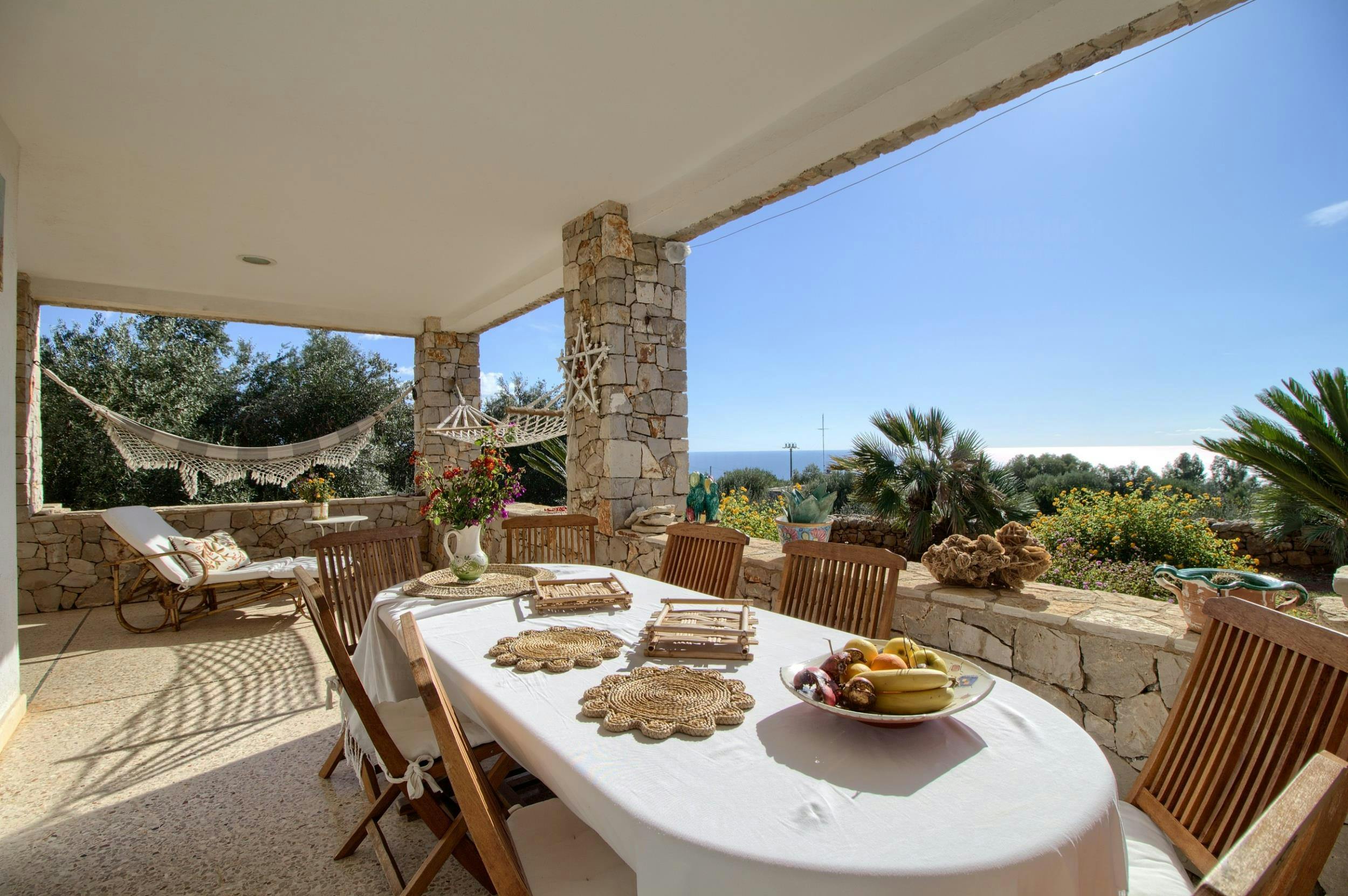 Casa Rosmarino Tricase: Spacious 3-Bedroom Apartment Rental with Pool and Sea Views in Tricase