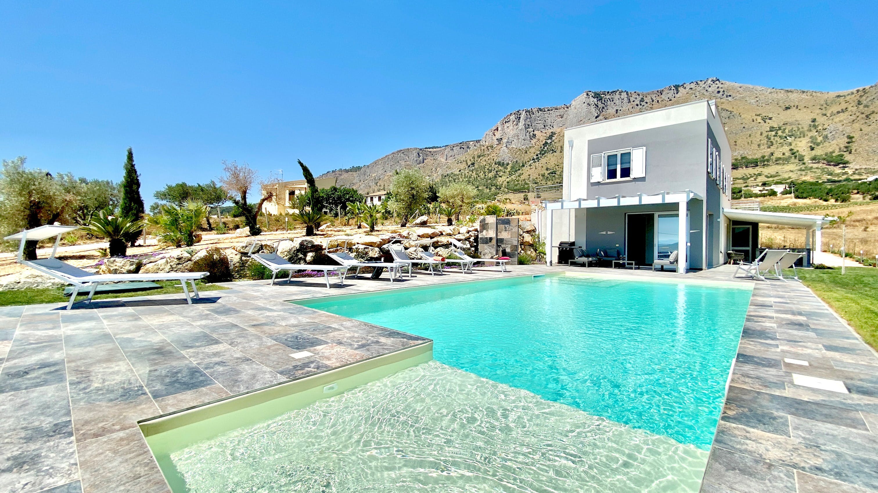 Villa Amaranto Marausa Trapani-716329: Spacious 3-Bedroom Apartment with Seaview and Pool, Trapani