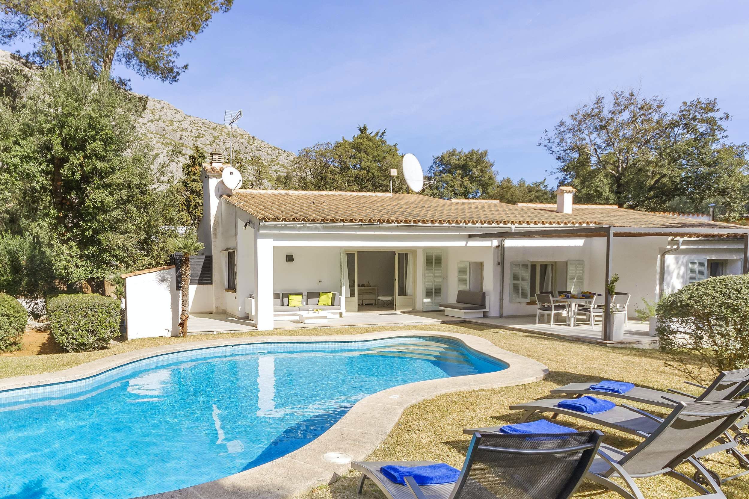 Villa Solano Llenaire Pollença-749265: Elegant 3-Bedroom Apartment with Sea Views and Pool, Pollença