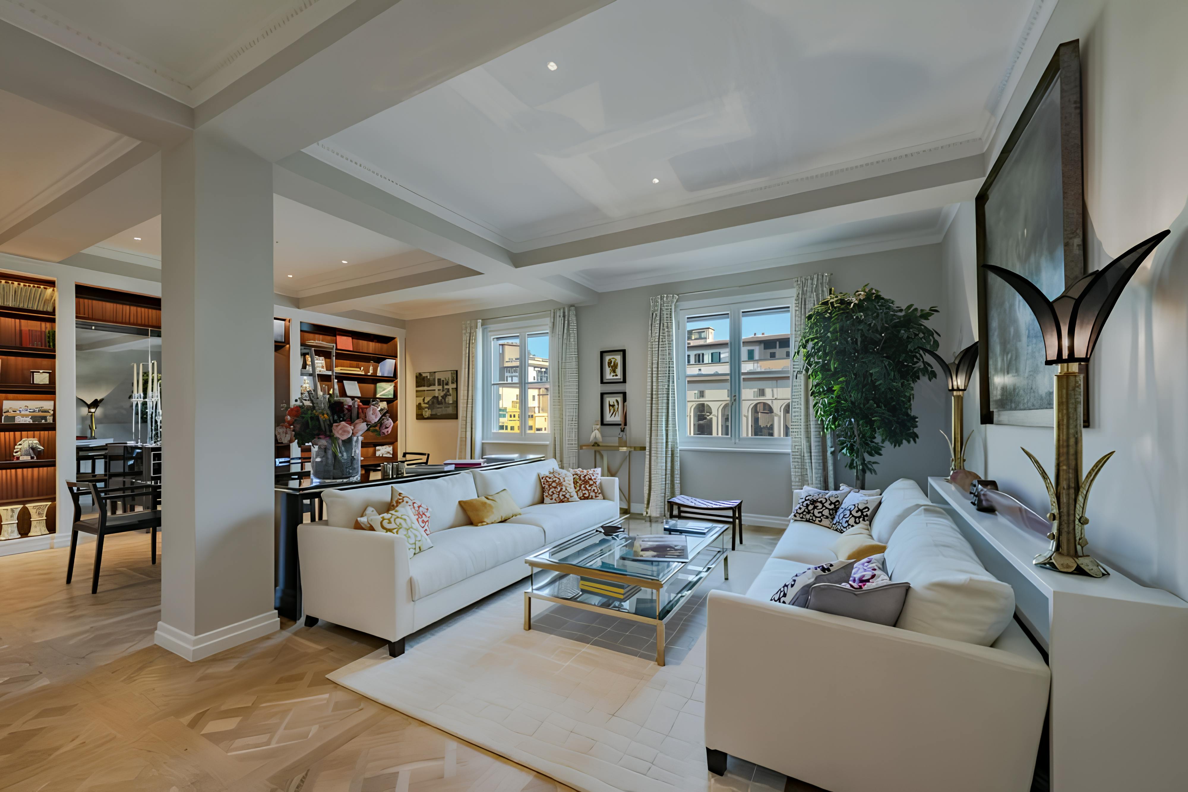 Casa Vasari Firenze Ponte Vecchio 3: Elegant 2-Bedroom Luxury Villa Rental with Air-Con near Ponte Vecchio, Florence