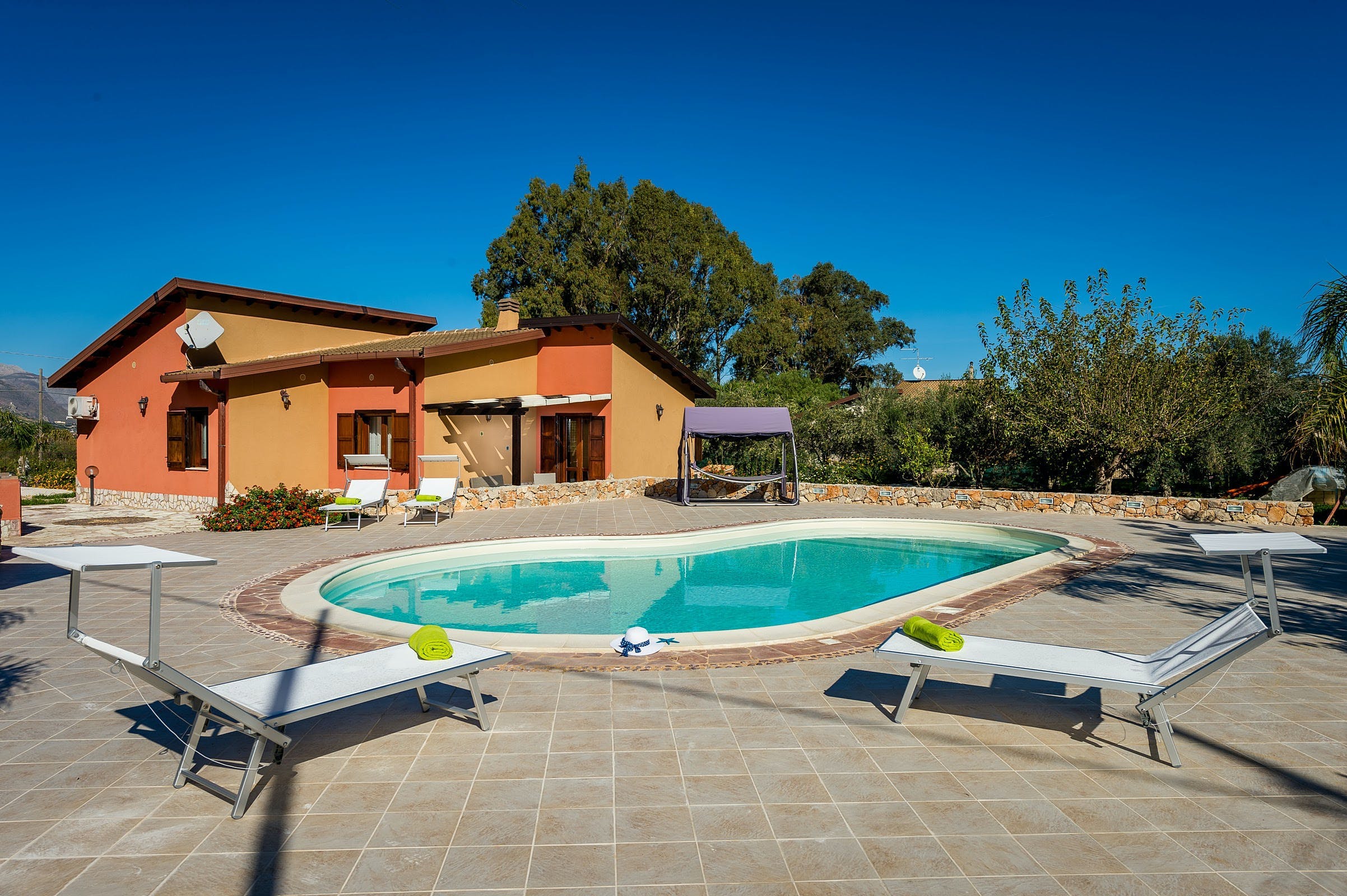 Villa Meridiana Marausa Trapani-868847: Charming 3-Bedroom Apartment Rental with Pool and Sea Views, Trapani