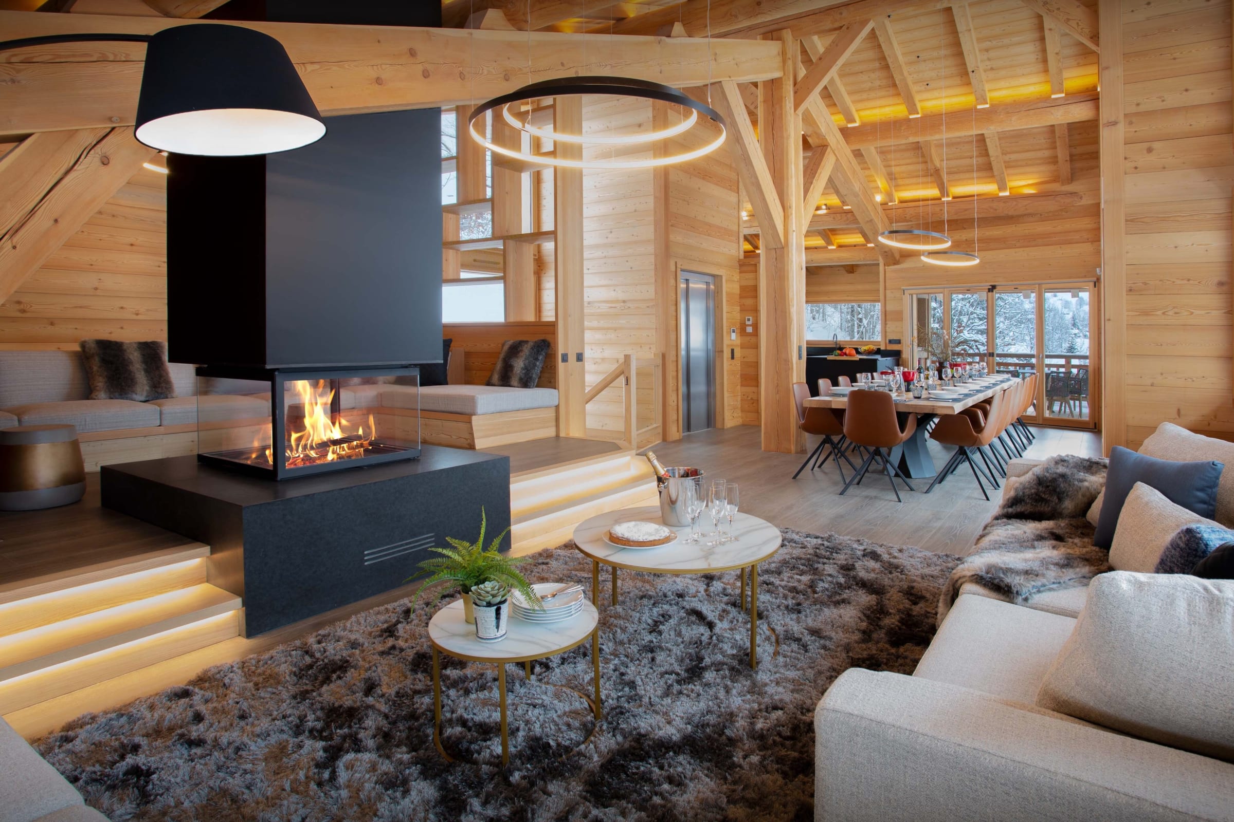 Villa Safran Balme La Clusaz France: Elegant 7-Bedroom Chalet with Sauna, Upper Savoy
