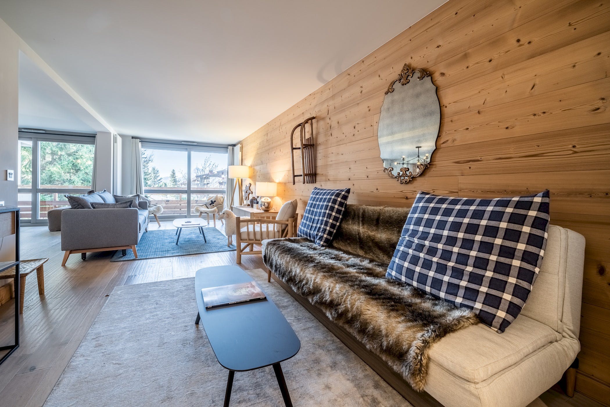 Villa Céladon Le-Cernix Megève: Elegant 2-Bedroom Ski Apartment with Slope Access, Megève