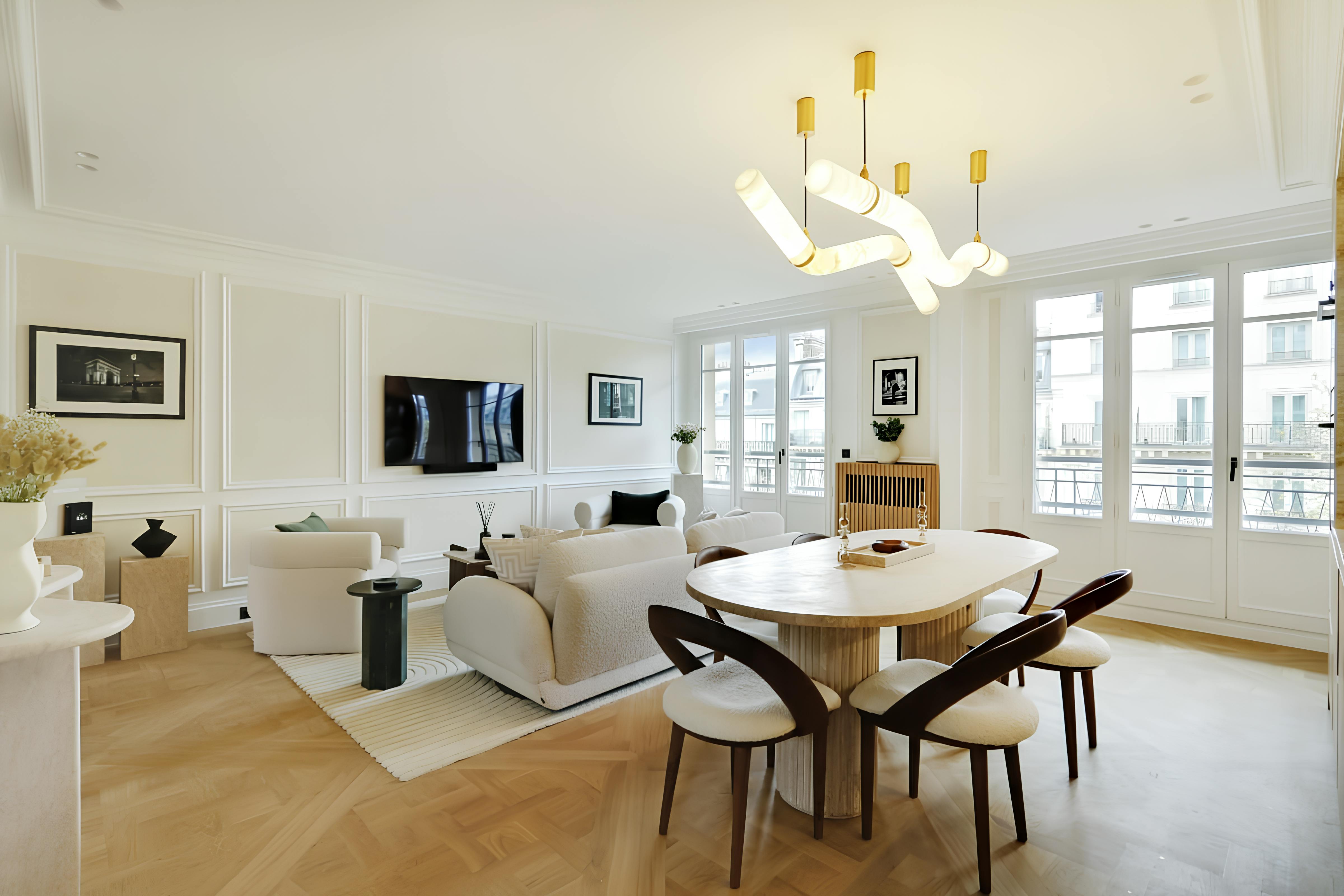 Villa Crépuscule Le Peletier Opéra – Madeleine – Grands Magasins: Elegant 3-Bedroom Apartment with Rooftop Views, Paris
