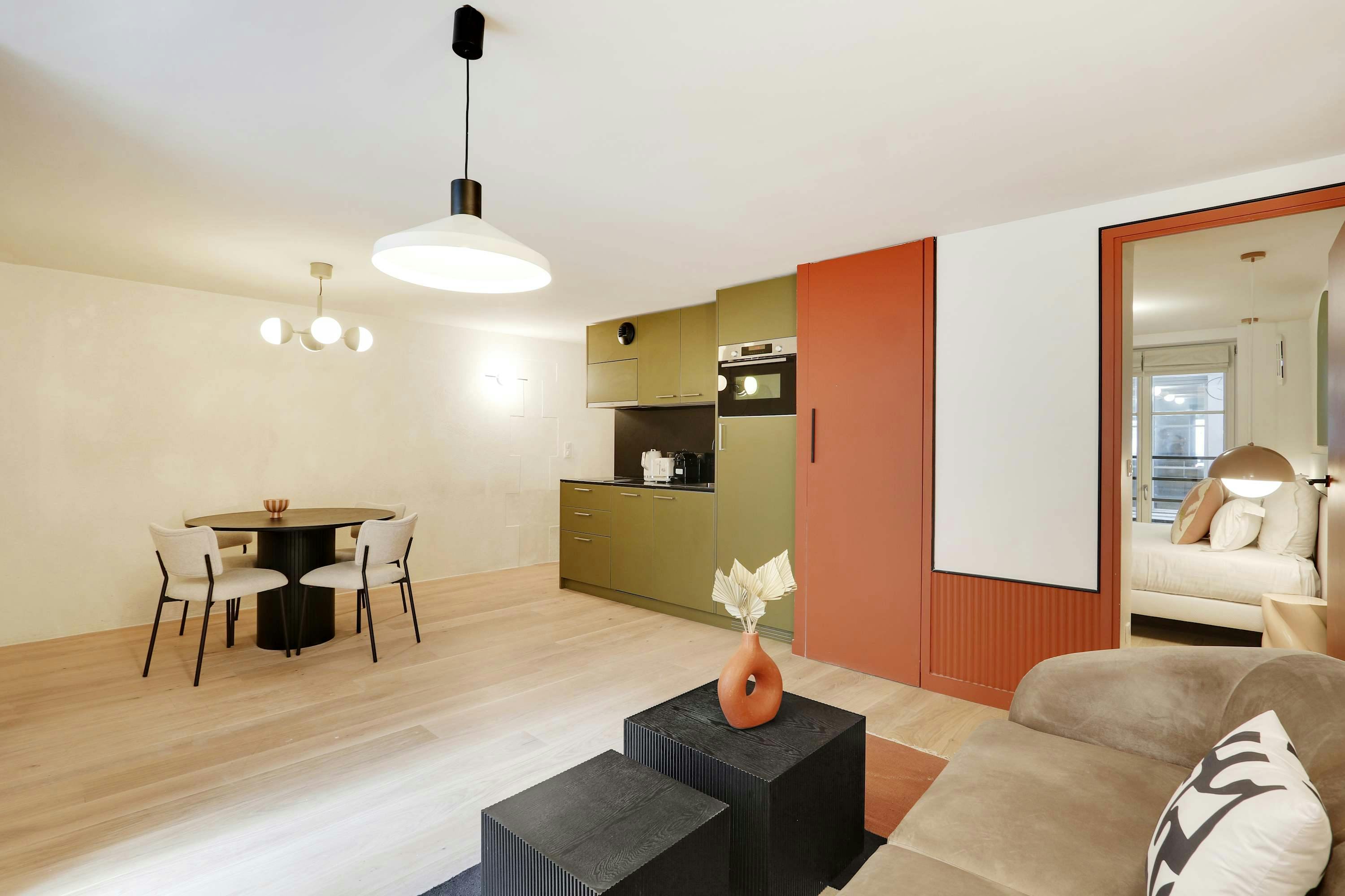 Villa Aurore RueTiquetonne Montorgueil – Les Halles: Charming 1-Bedroom Townhouse Rental with Family-Friendly Features in Montorgueil