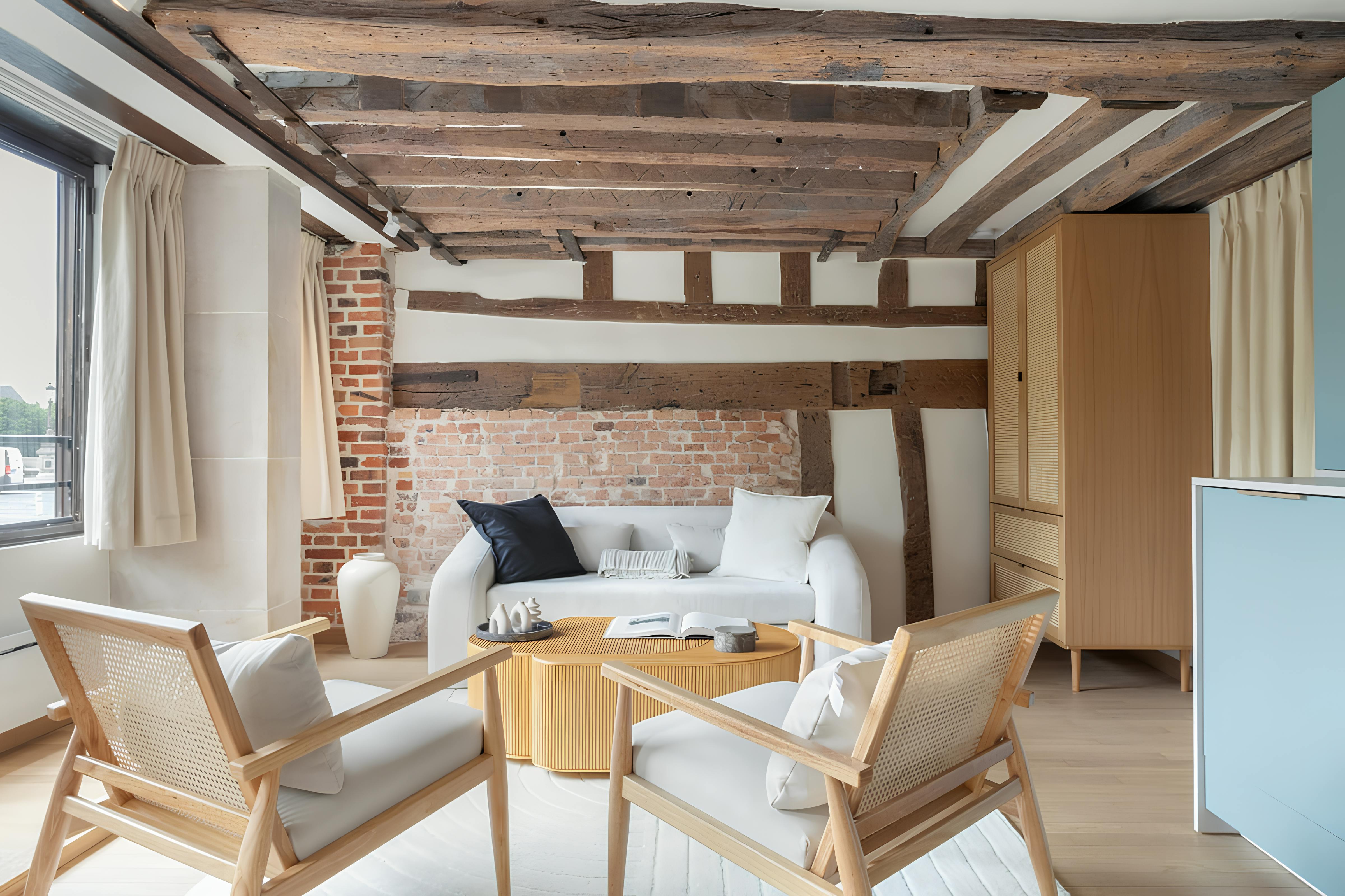 Château Lutèce Île-de-la-Cité: Charming 1-Bedroom Apartment Rental with Paris Skyline Views in Île de la Cité