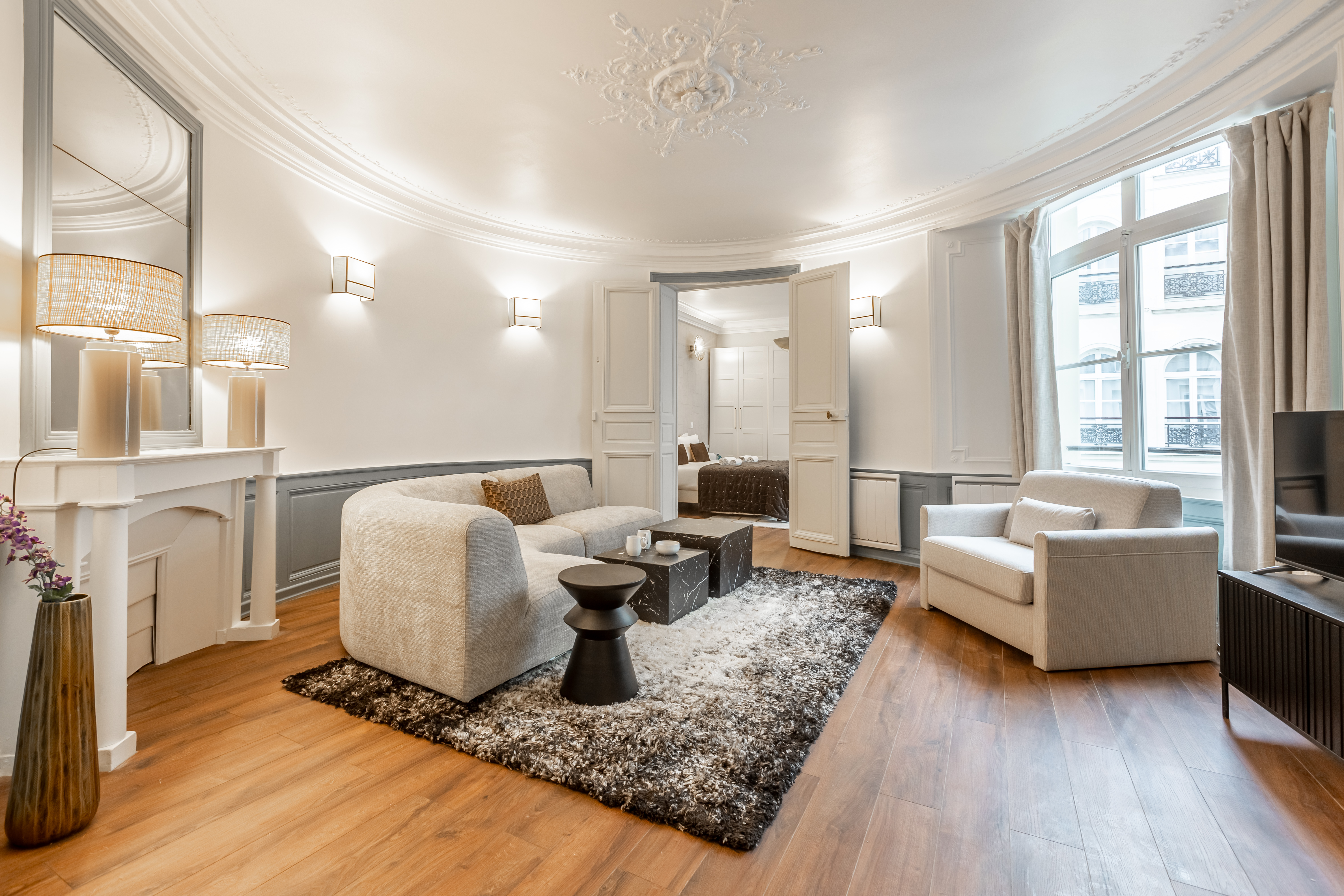 Villa Céladon Bonne Nouvelle Grands Boulevards-719700: Sophisticated 2-Bedroom Apartment with Air-Con, Grands Boulevards