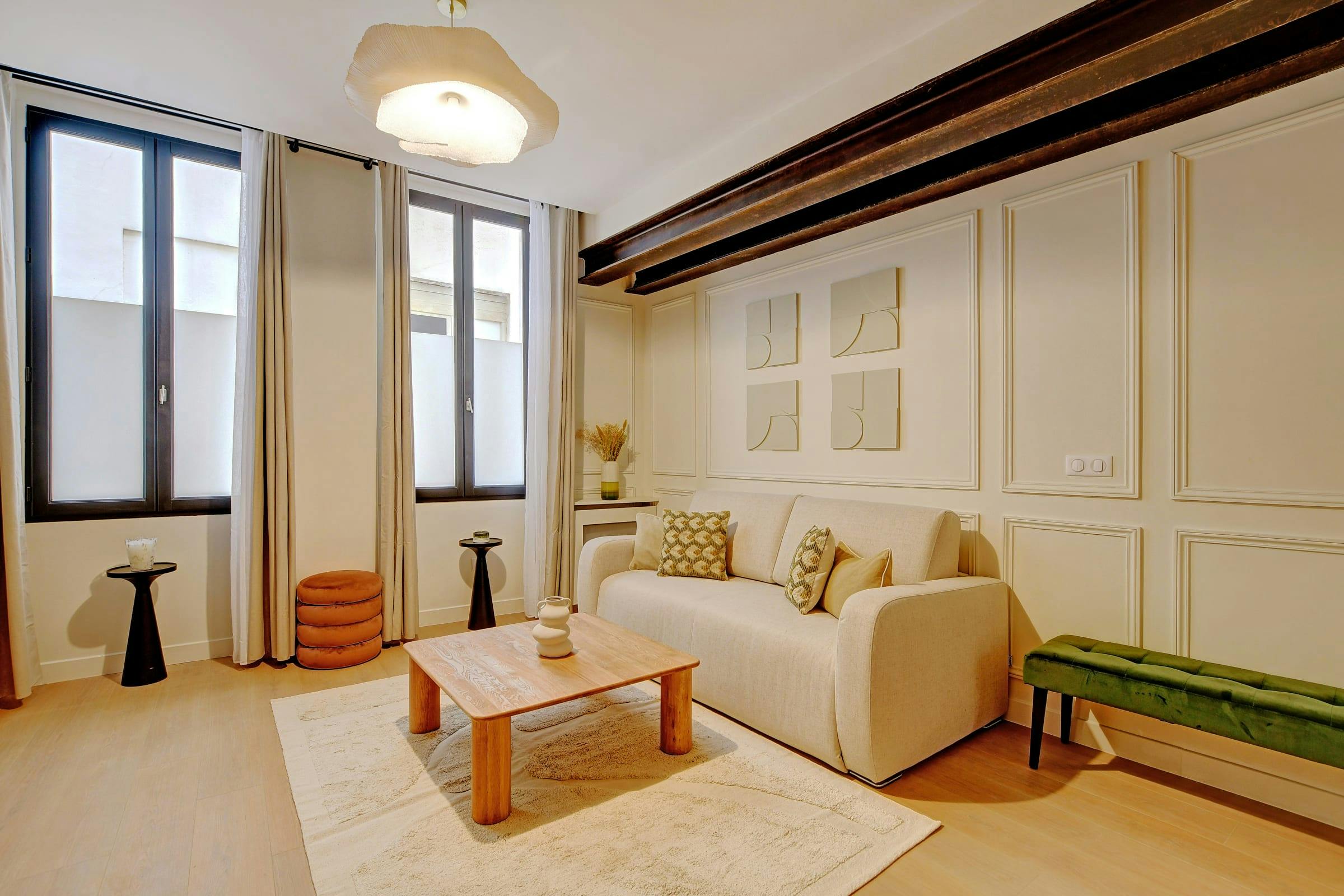 Villa Crépuscule Halles Montorgueil – Les Halles: Elegant 2-Bedroom Apartment with Air-Con, Montorgueil Paris