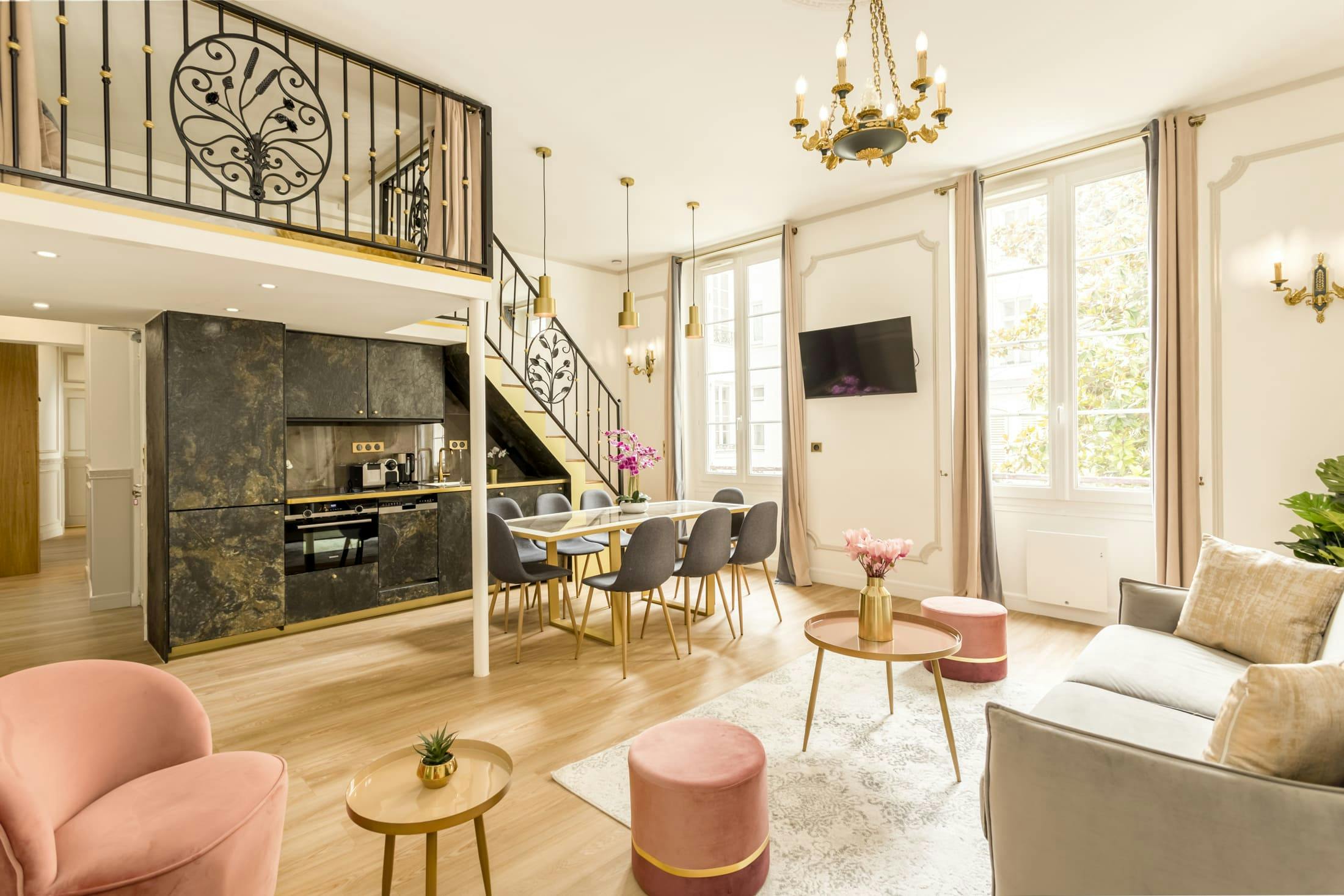 Villa Nacré Poncelet Opéra – Madeleine – Grands Magasins: Elegant 3-Bedroom Apartment for Families, Opéra – Madeleine – Grands Magasins