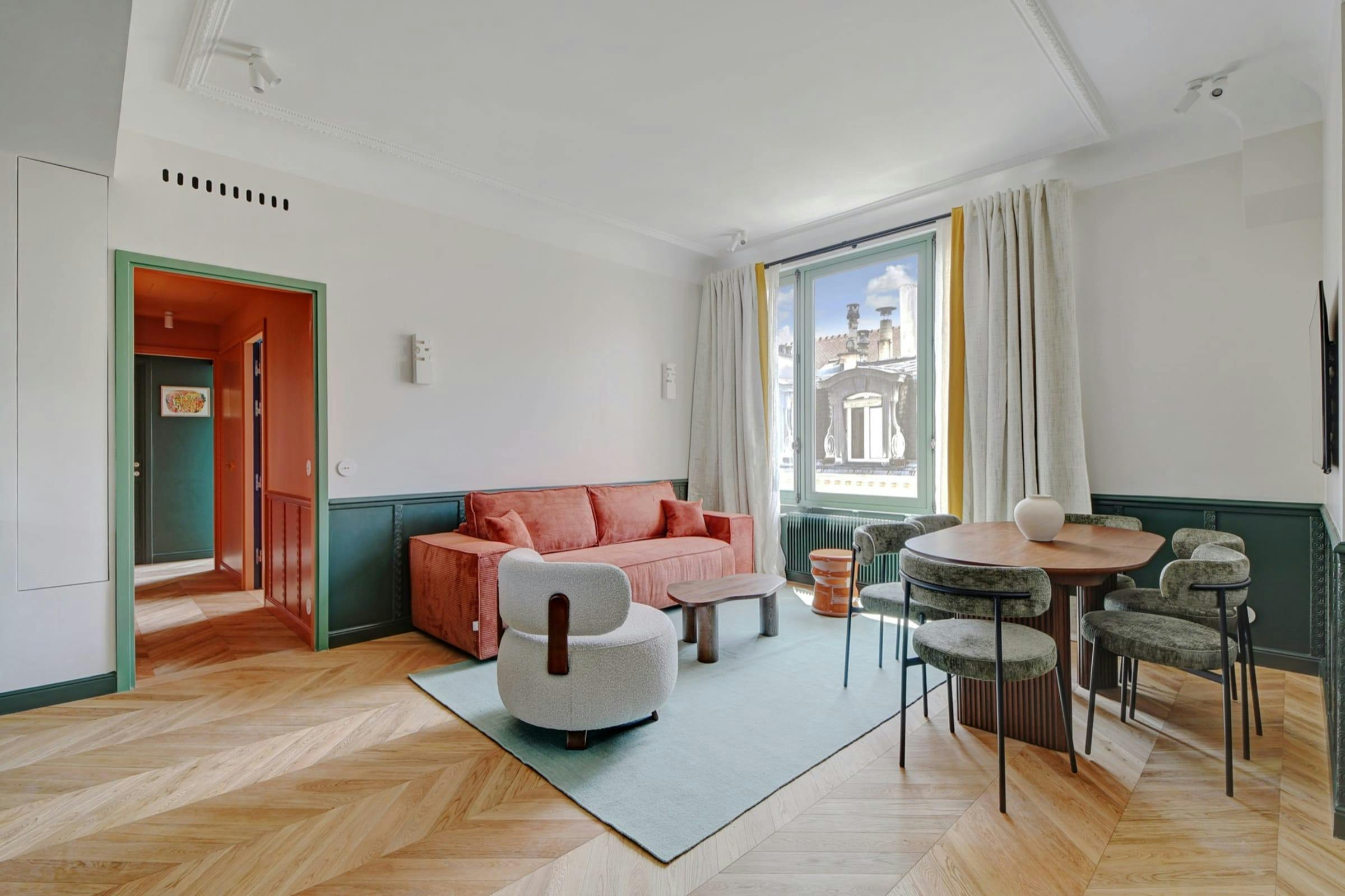 Villa Labech Chaussée d’Antin Opéra – Madeleine – Grands Magasins: Chic 2-Bedroom Apartment Rental with En-Suite Bathrooms in Opéra Paris