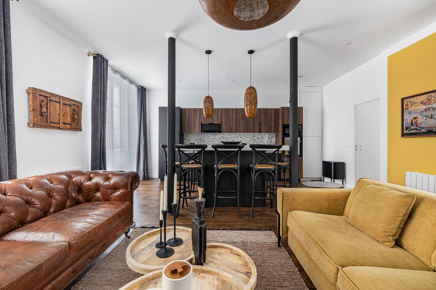 Villa Crépuscule Beaubourg Le Marais: Elegant 4-Bedroom Apartment with Unique Design, Le Marais, Paris